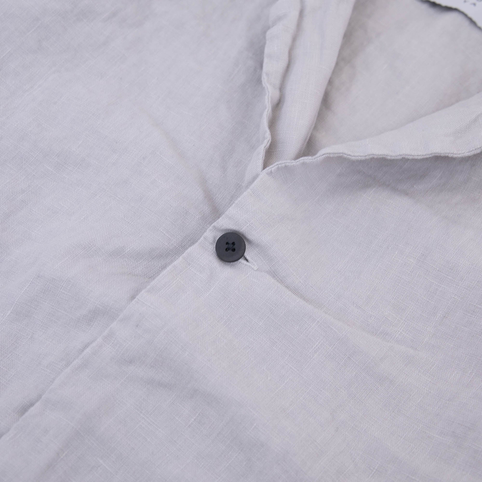 Linen round cardigan<br>tailored collar<br>No.2563