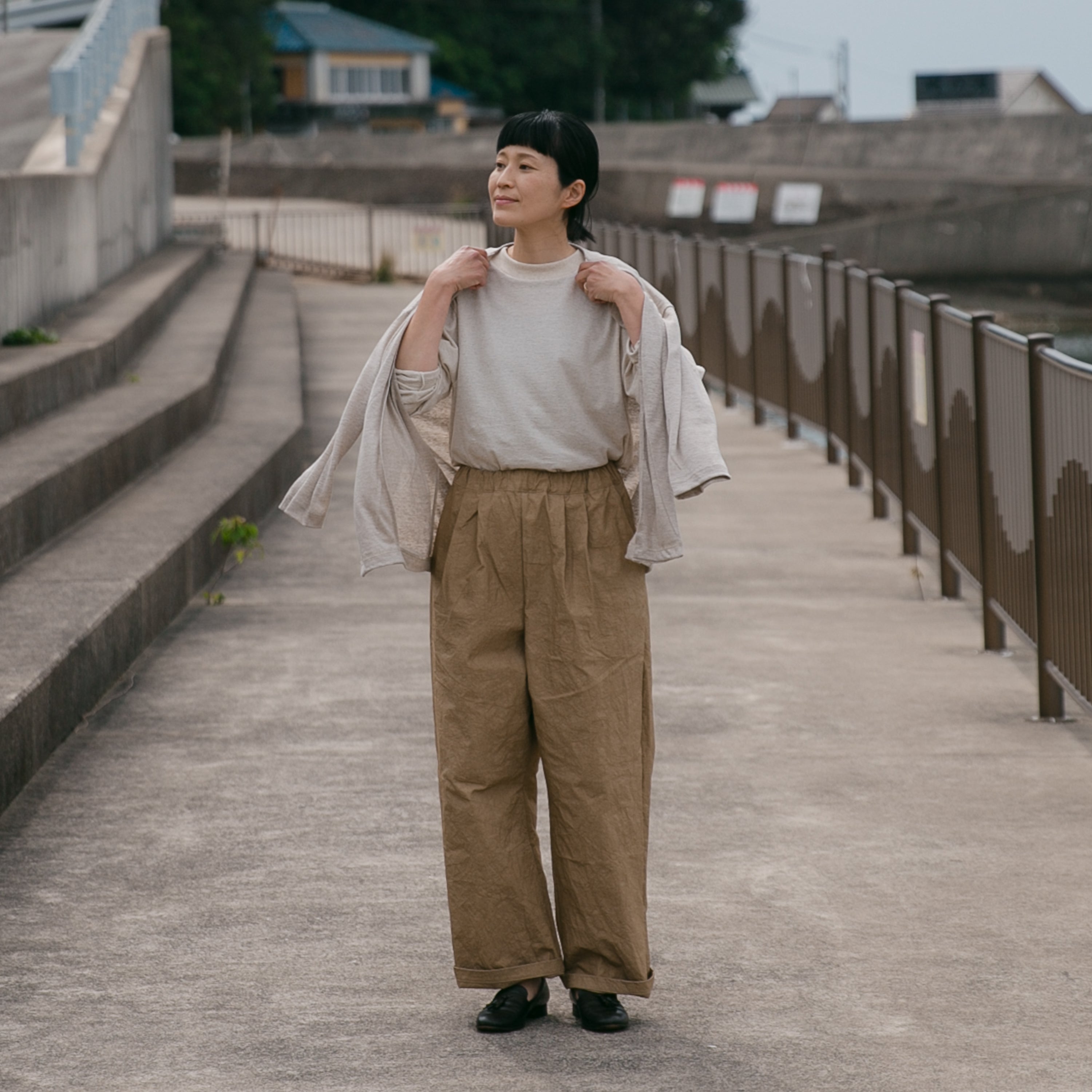 Relax semiwide pants<br>No.2608-N