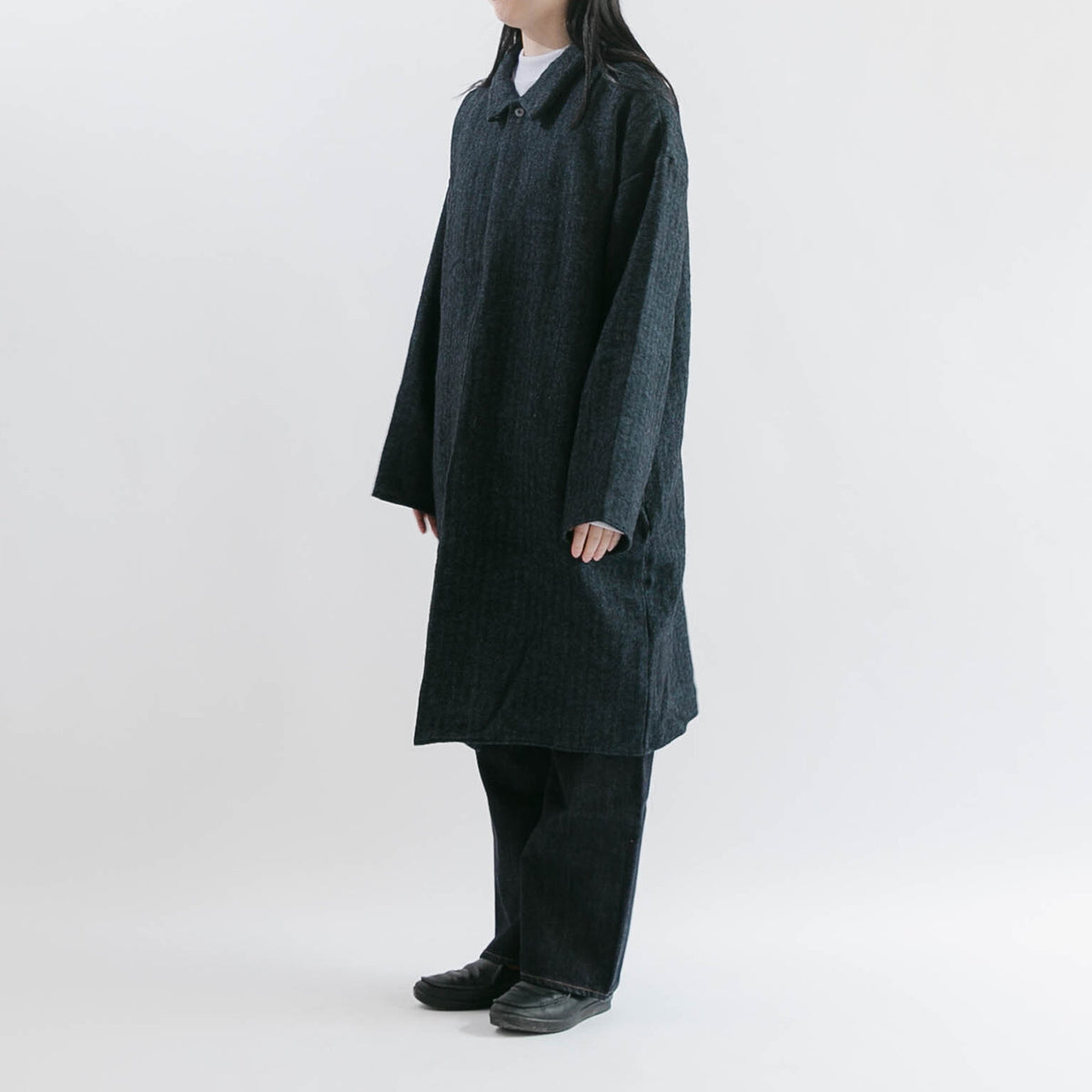 Herringbone livery coat<br>soutien collar<br>No.2601