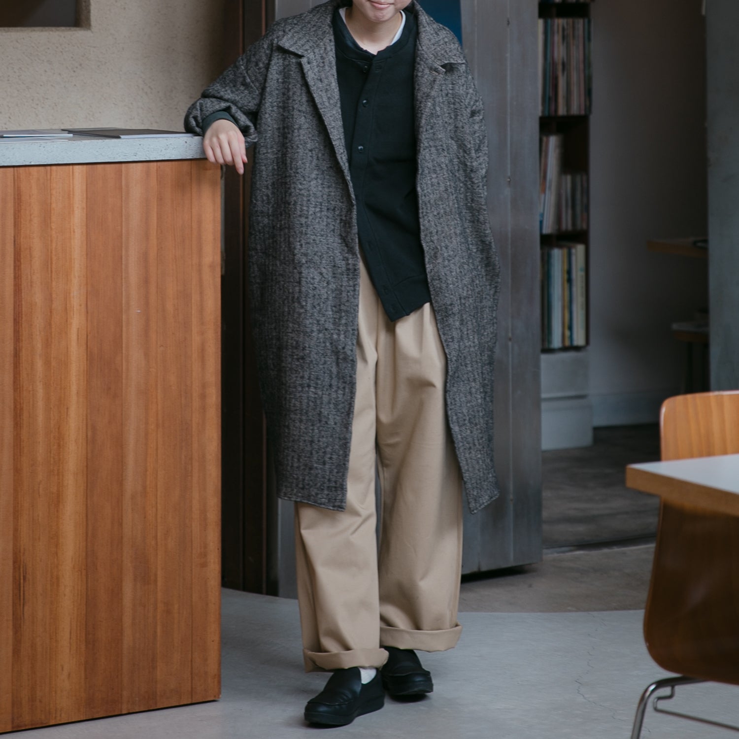 Herringbone<br>livery coat<br>soutien collar<br>No.2601