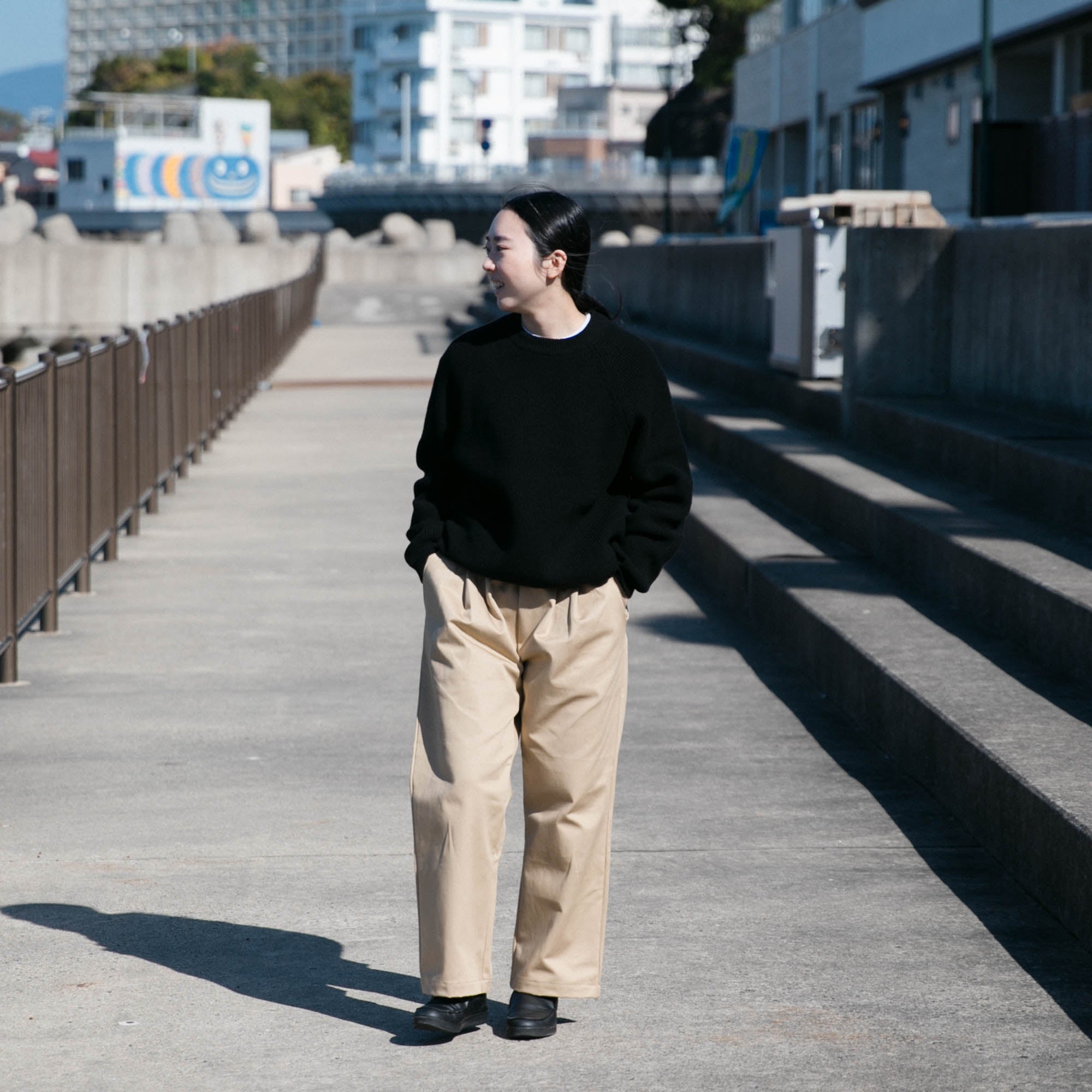 RINEN<br>2/14 ウールアゼ編み クルーネック<br>No.R17683