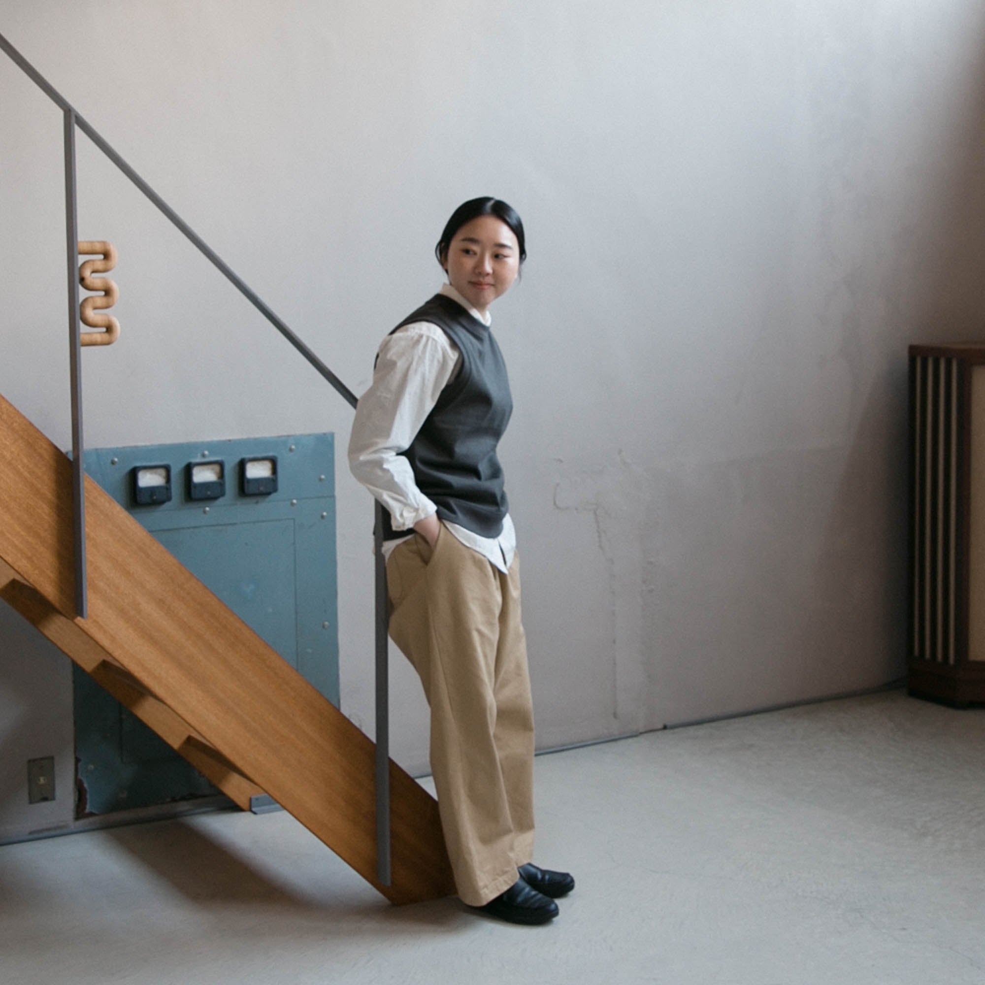 Cotton pullover vest<br>No.2426