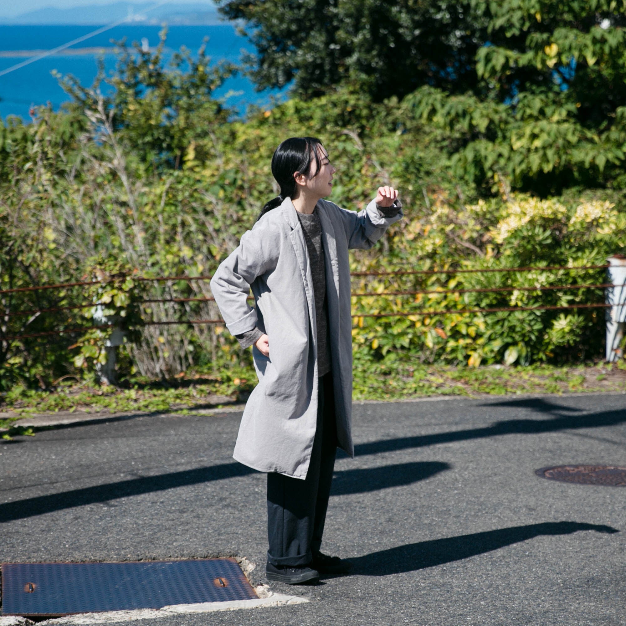 Corduroy<br>livery coat<br>tailored collar<br>No.2609