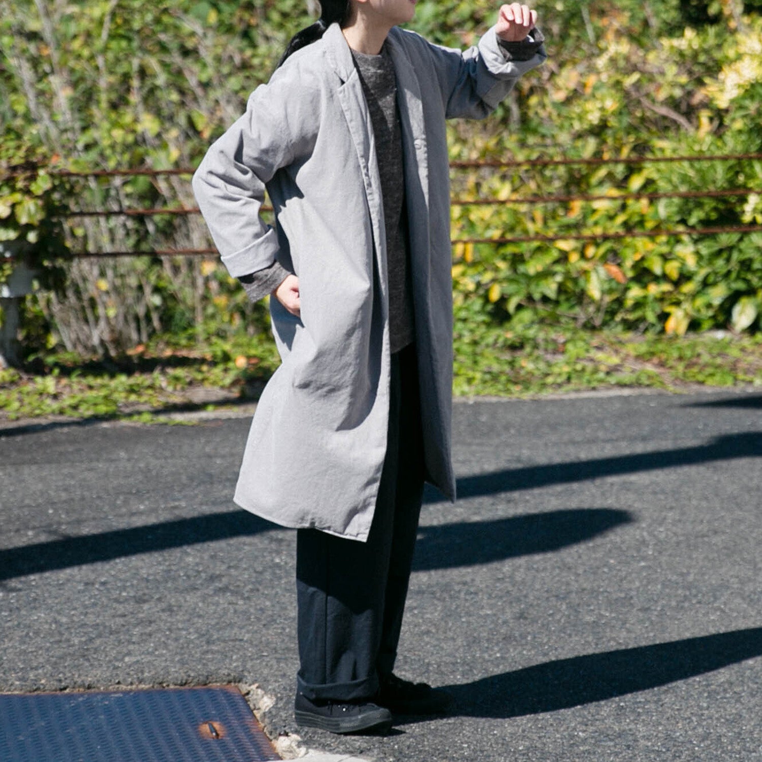 Corduroy<br> livery coat<br> tailored collar<br> No.2609