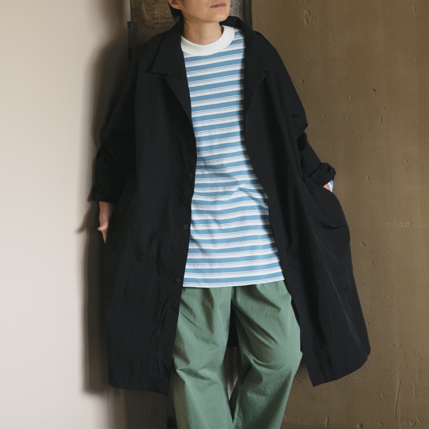 Nylon soutien collar<br>wide coat<br>No.2616