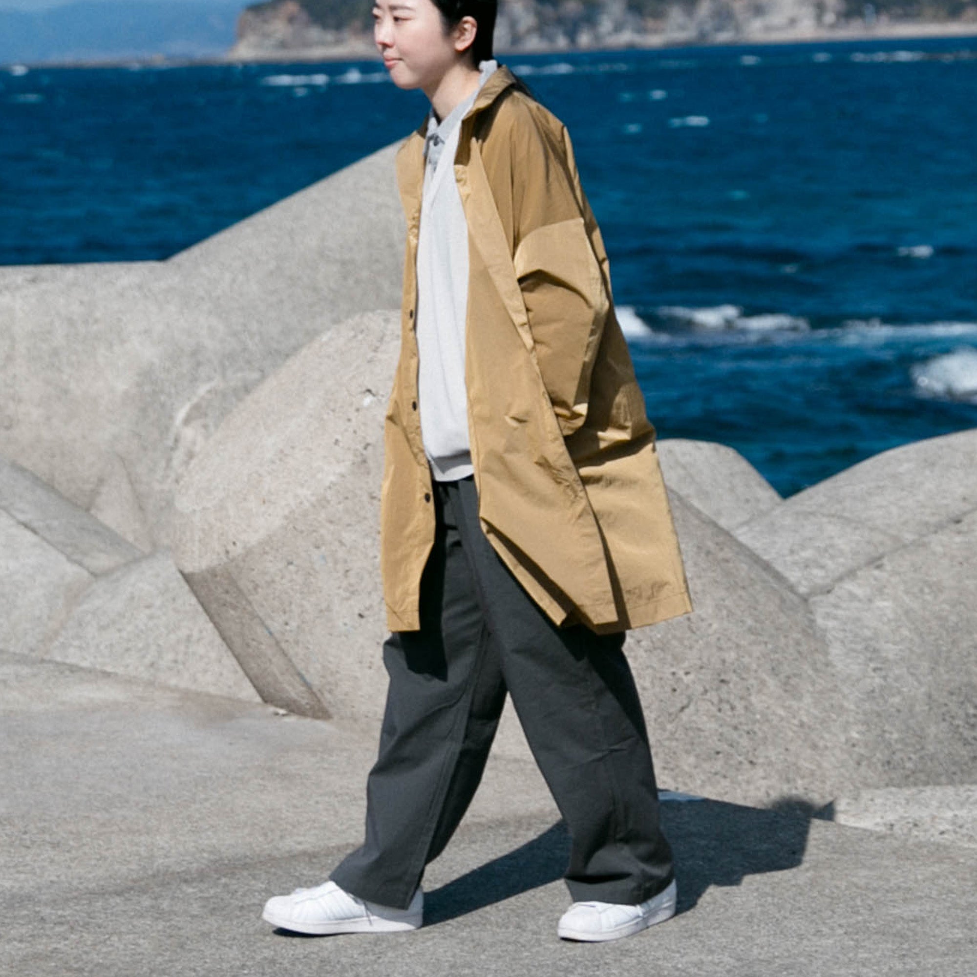 Nylon soutien collar<br>wide coat<br>No.2616