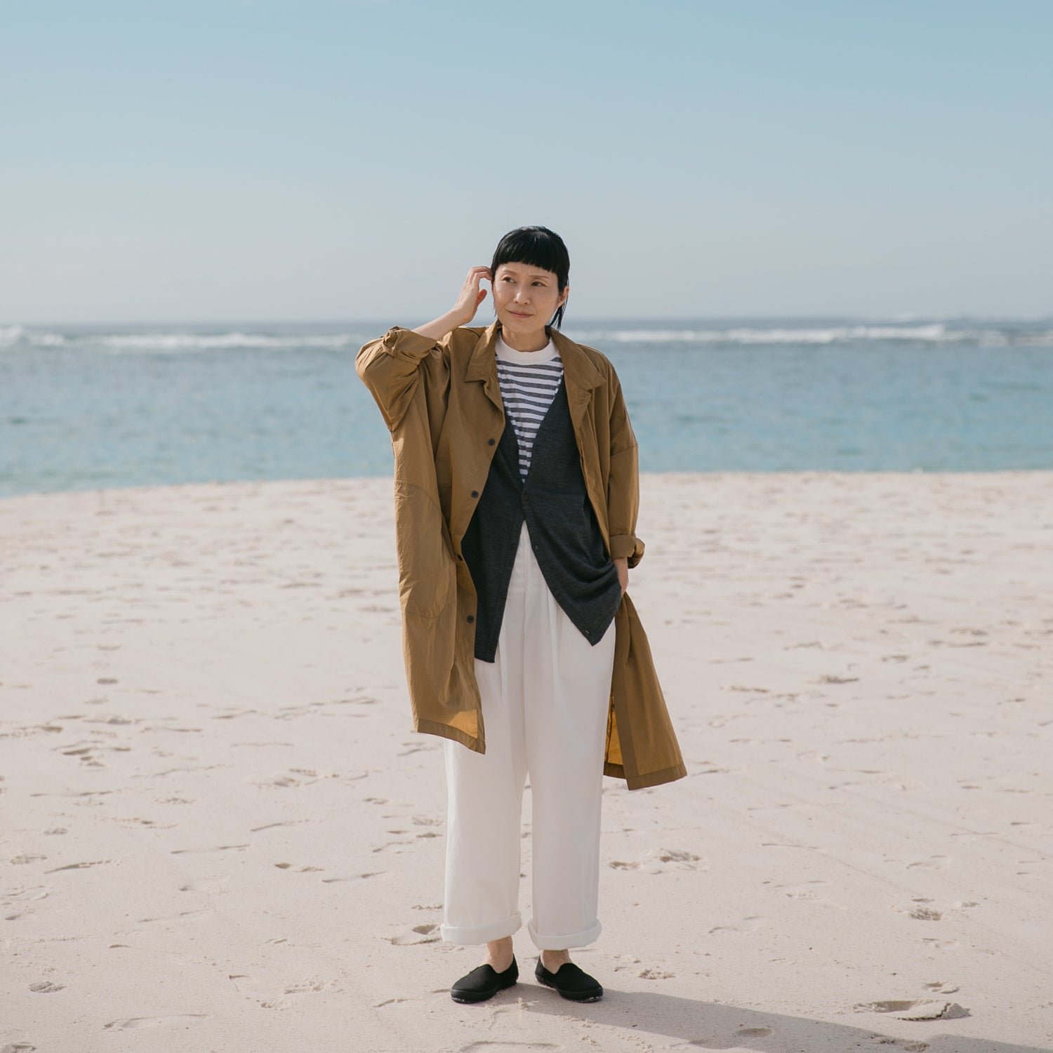 Nylon soutien collar<br>wide coat<br>No.2616