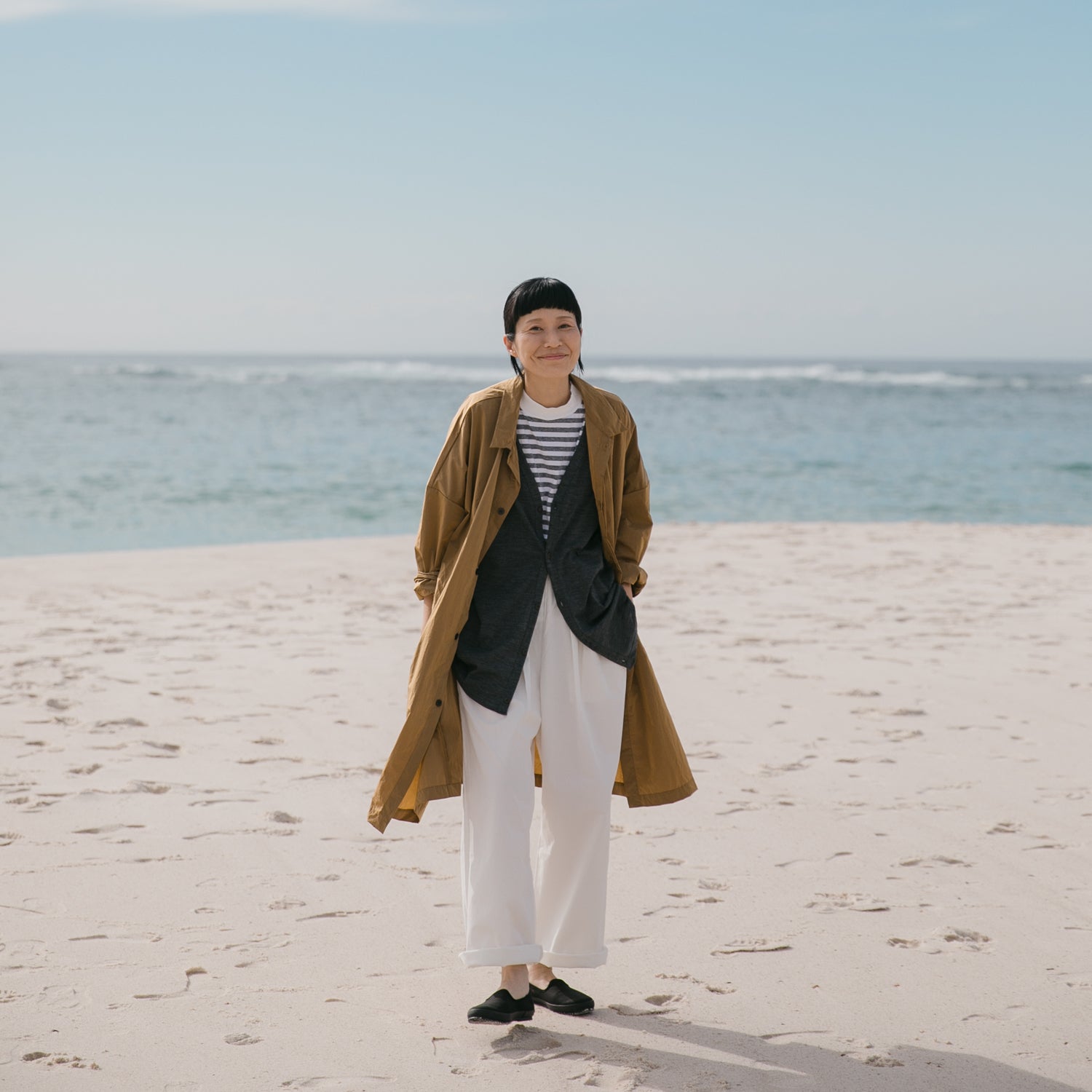Nylon soutien collar<br>wide coat<br>No.2616