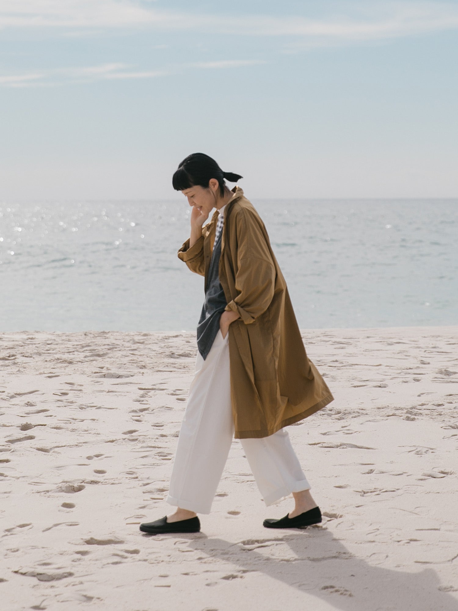 Nylon soutien collar<br>wide coat<br>No.2616