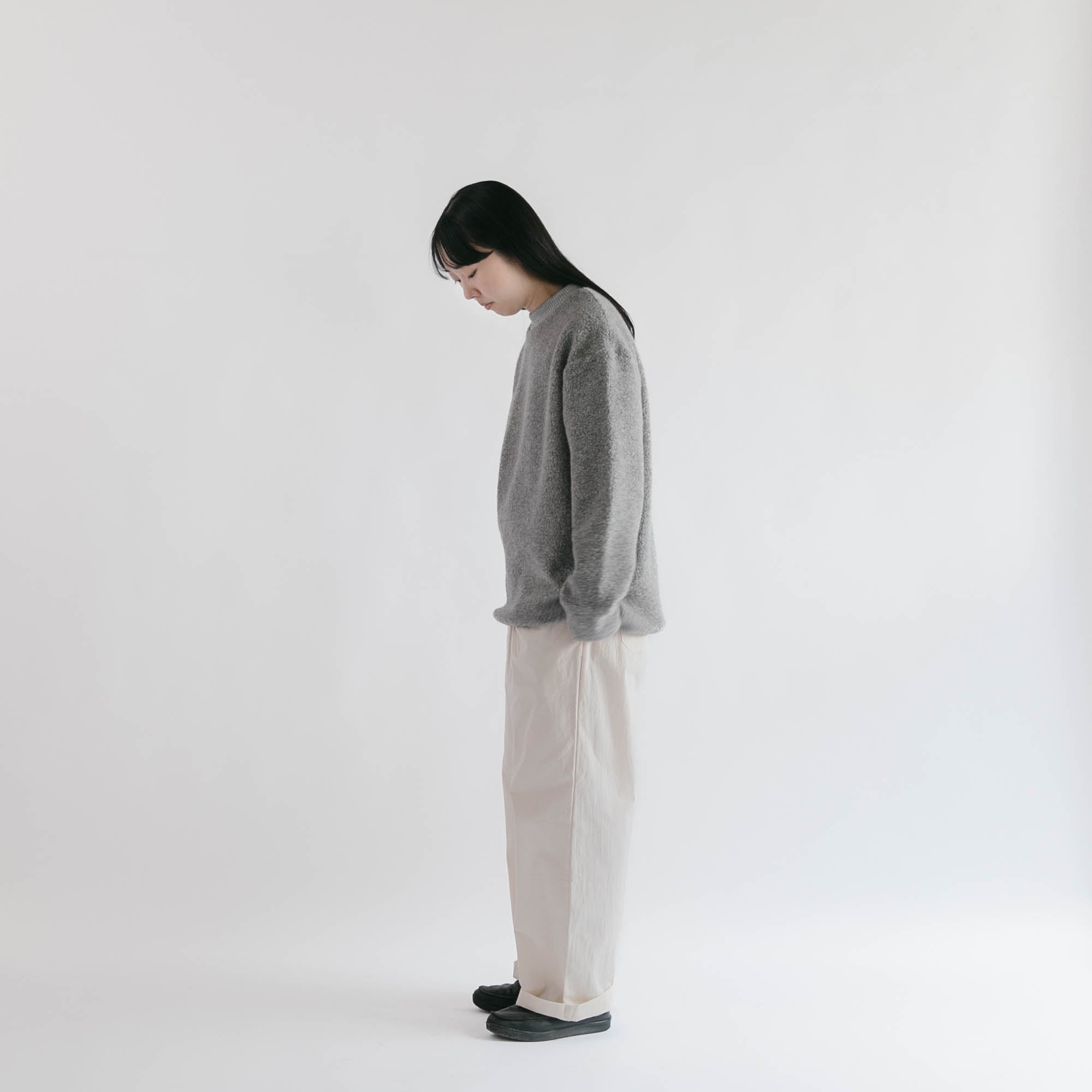 Wool pile<br> crew neck T-shirts<br> No.2618