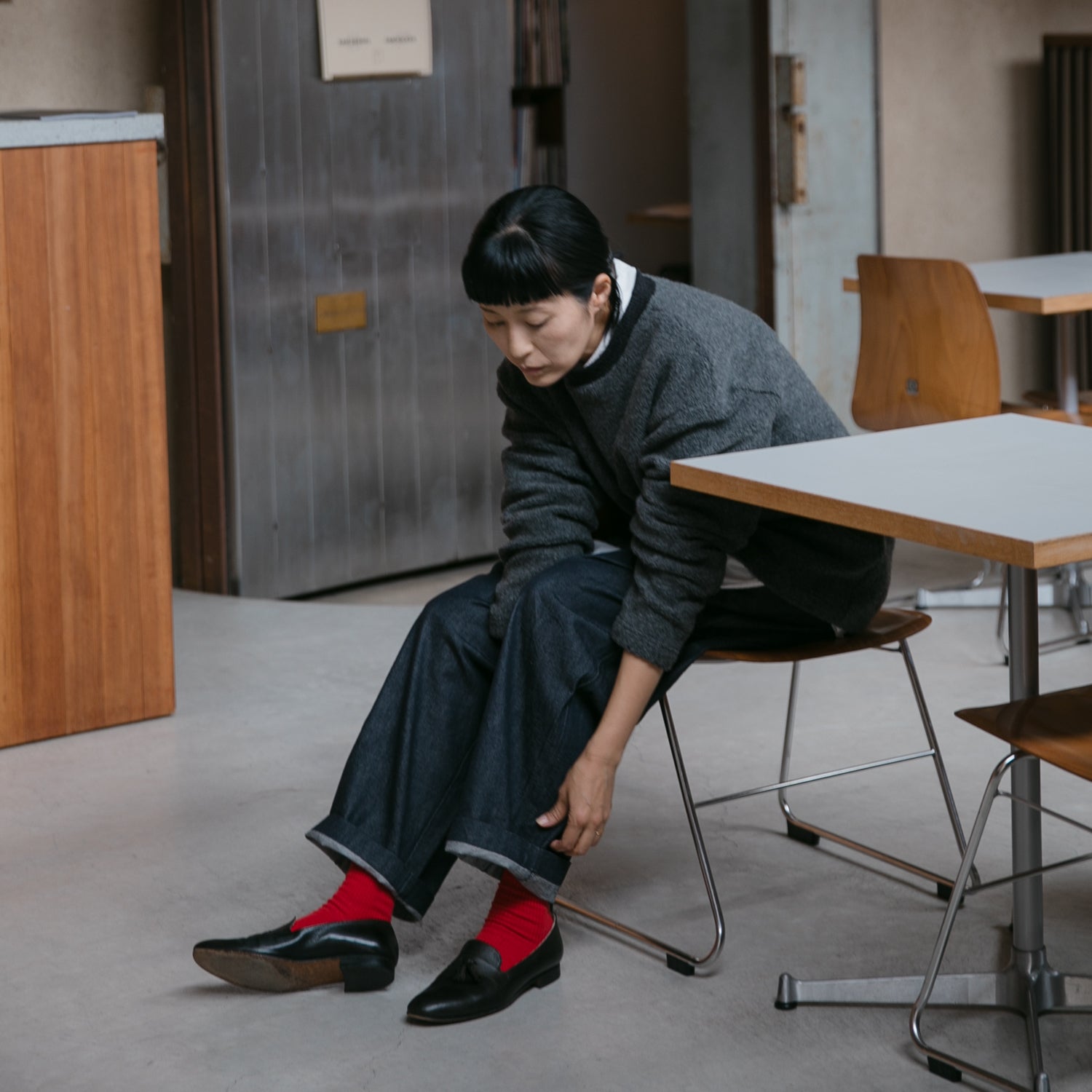 Wool pile<br>crew neck T-shirts<br>No.2618