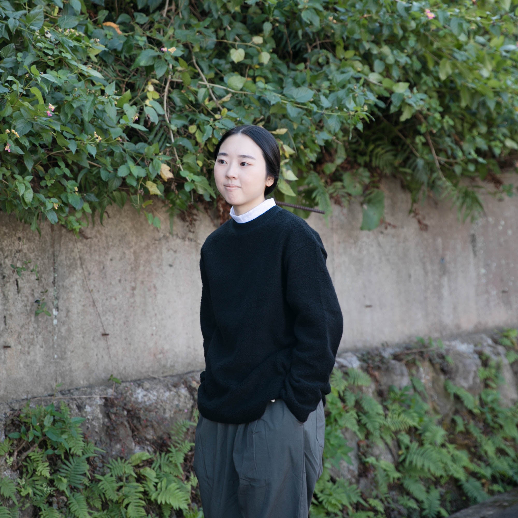Wool pile<br>crew neck T-shirts<br>No.2618
