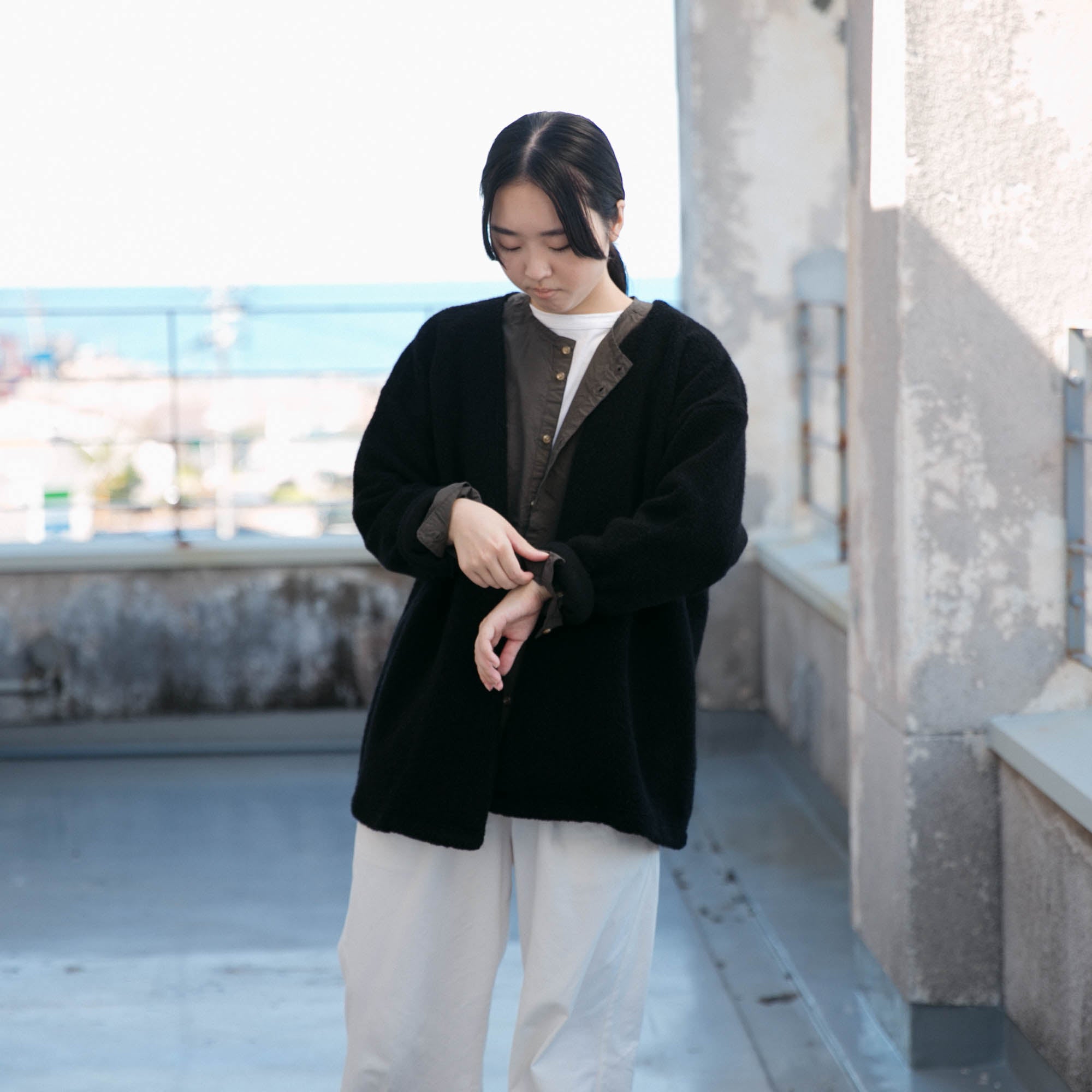 Wool pile<br> Relax Cardigan<br> No.2619
