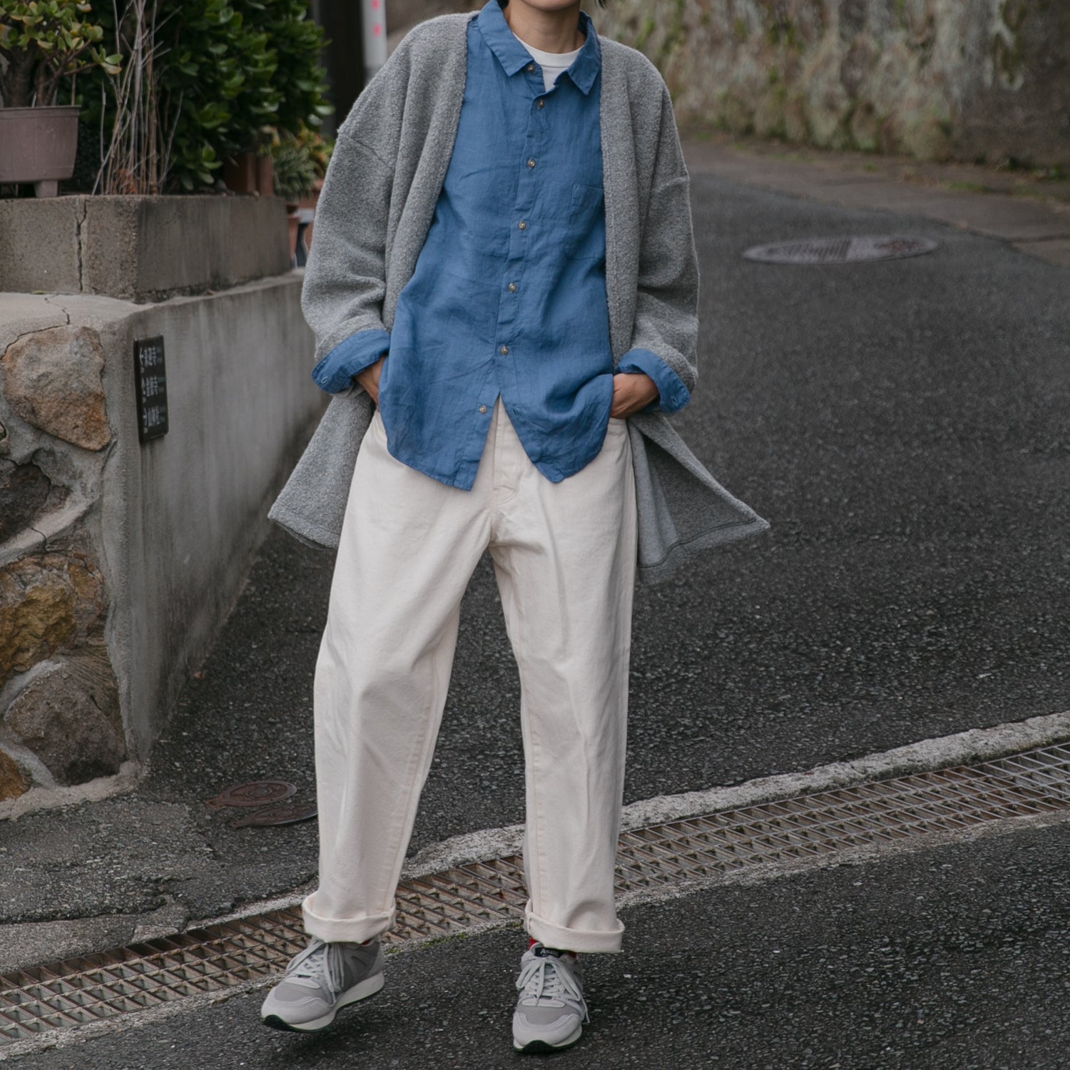 Wool pile<br>relax cardigan<br>No.2619