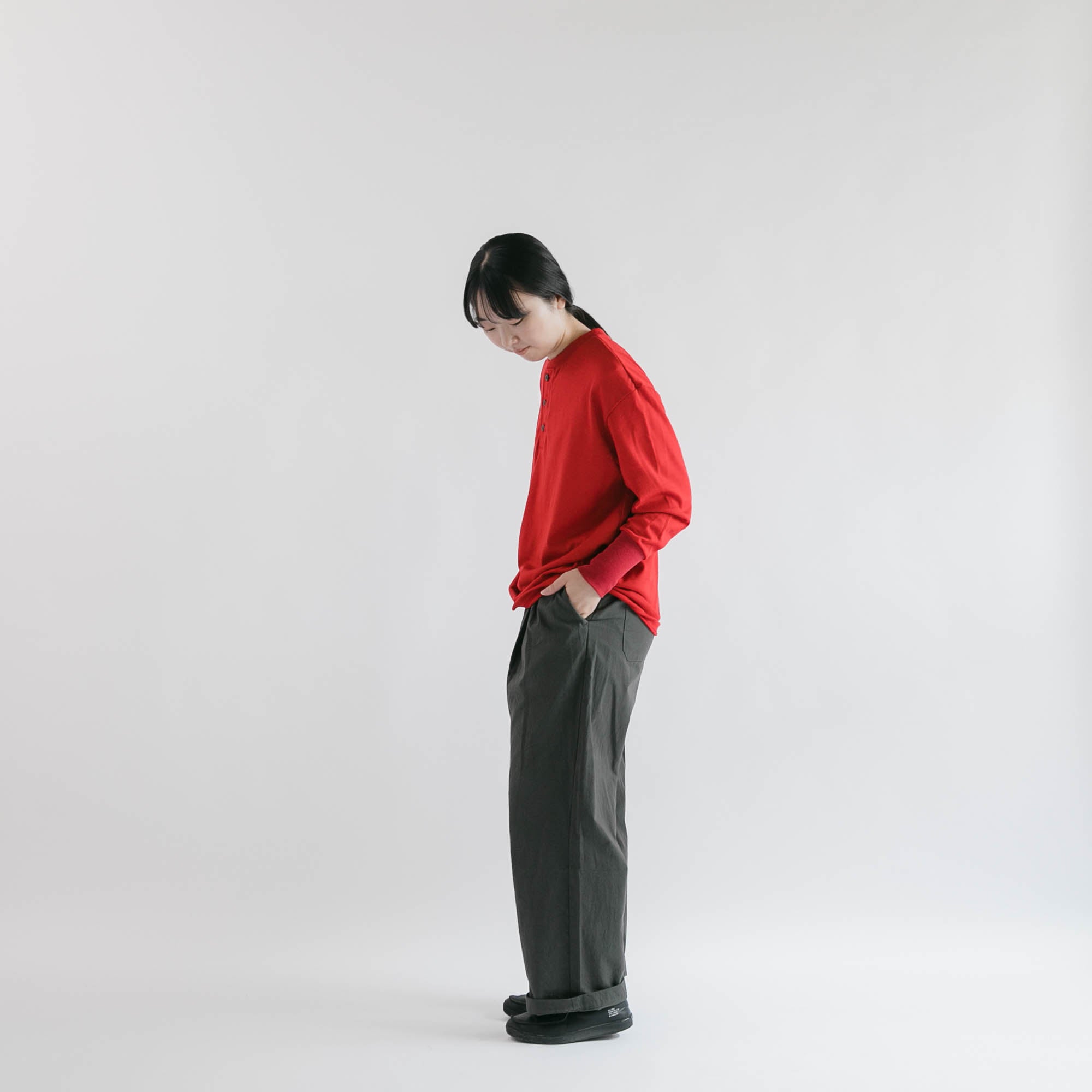 Merino wool<br> henley neck T-shirts<br> No.2623