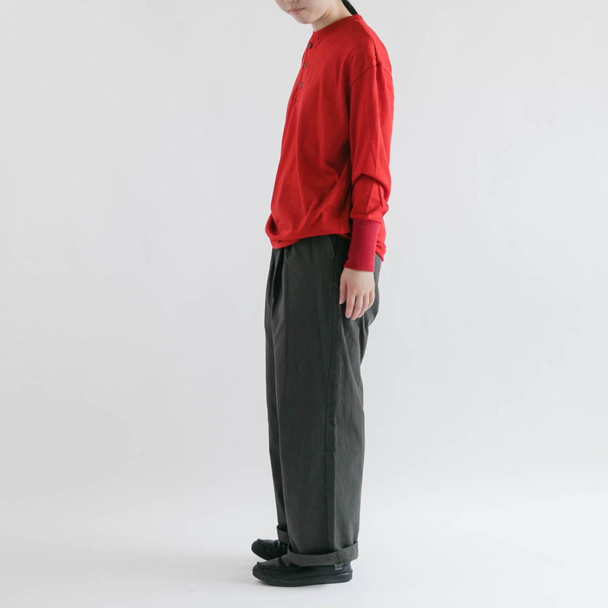 Merino wool<br>henley neck T-shirts<br>No.2623