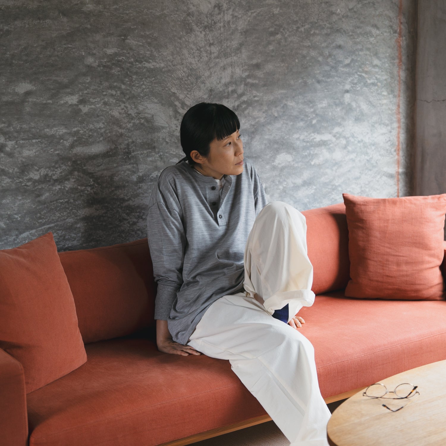 Merino wool<br>henley neck T-shirts<br>No.2623