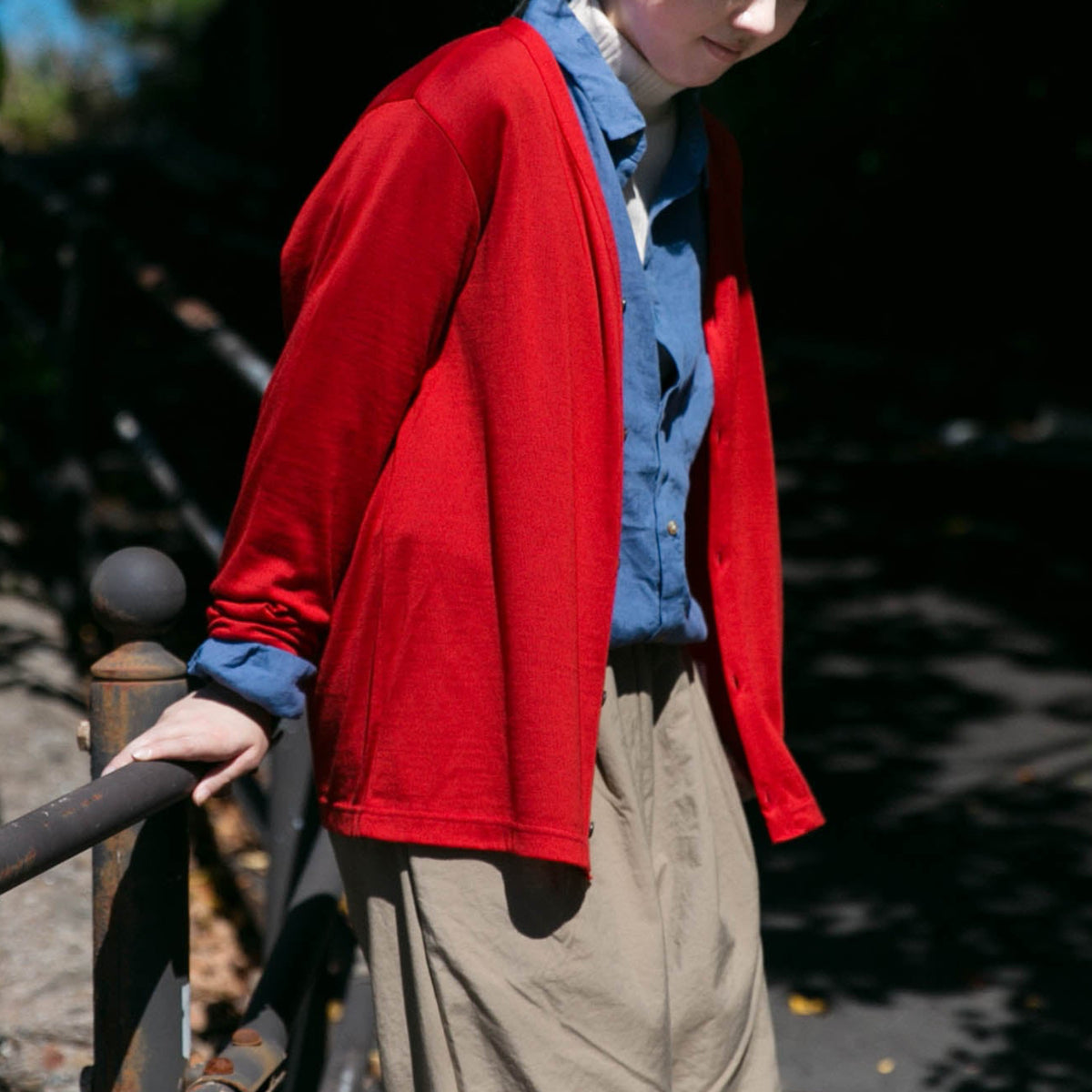 Merino wool<br> V-neck cardigan<br> No.2624