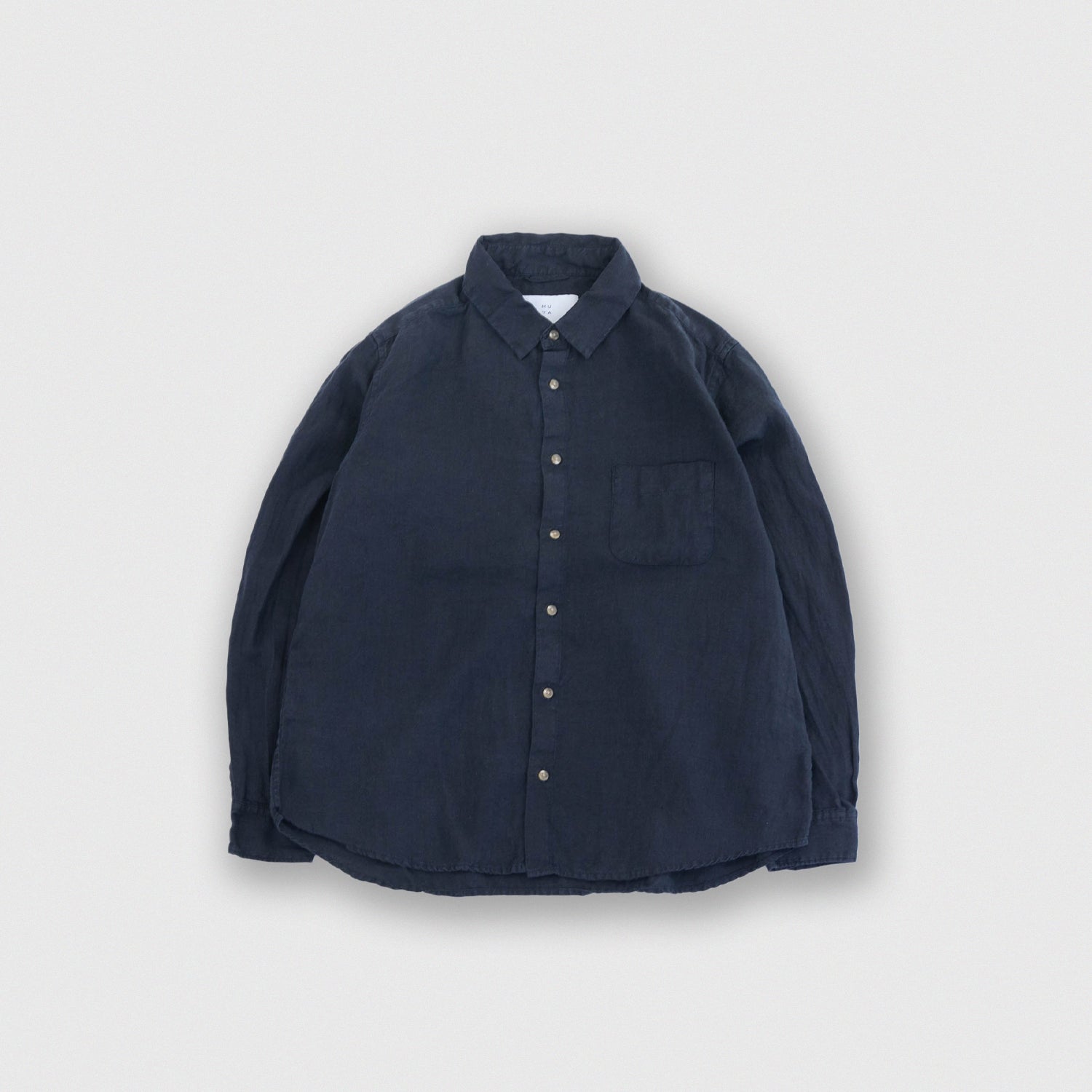 Linen nerd shirts<br>reguler collar<br>No.2652