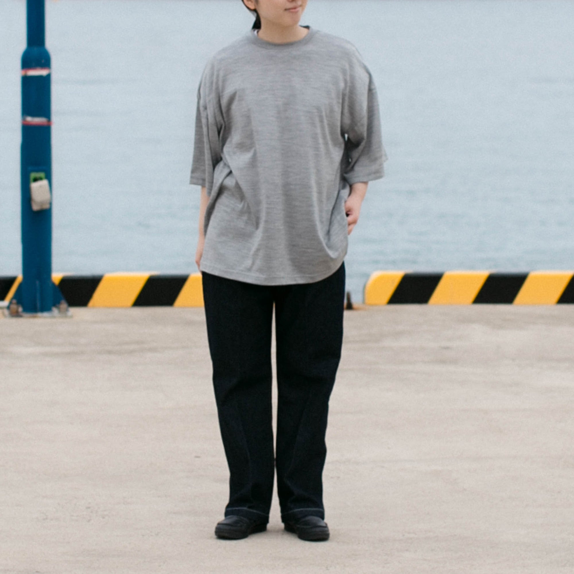 Merino wool<br>straight T-shirts<br>No.2657