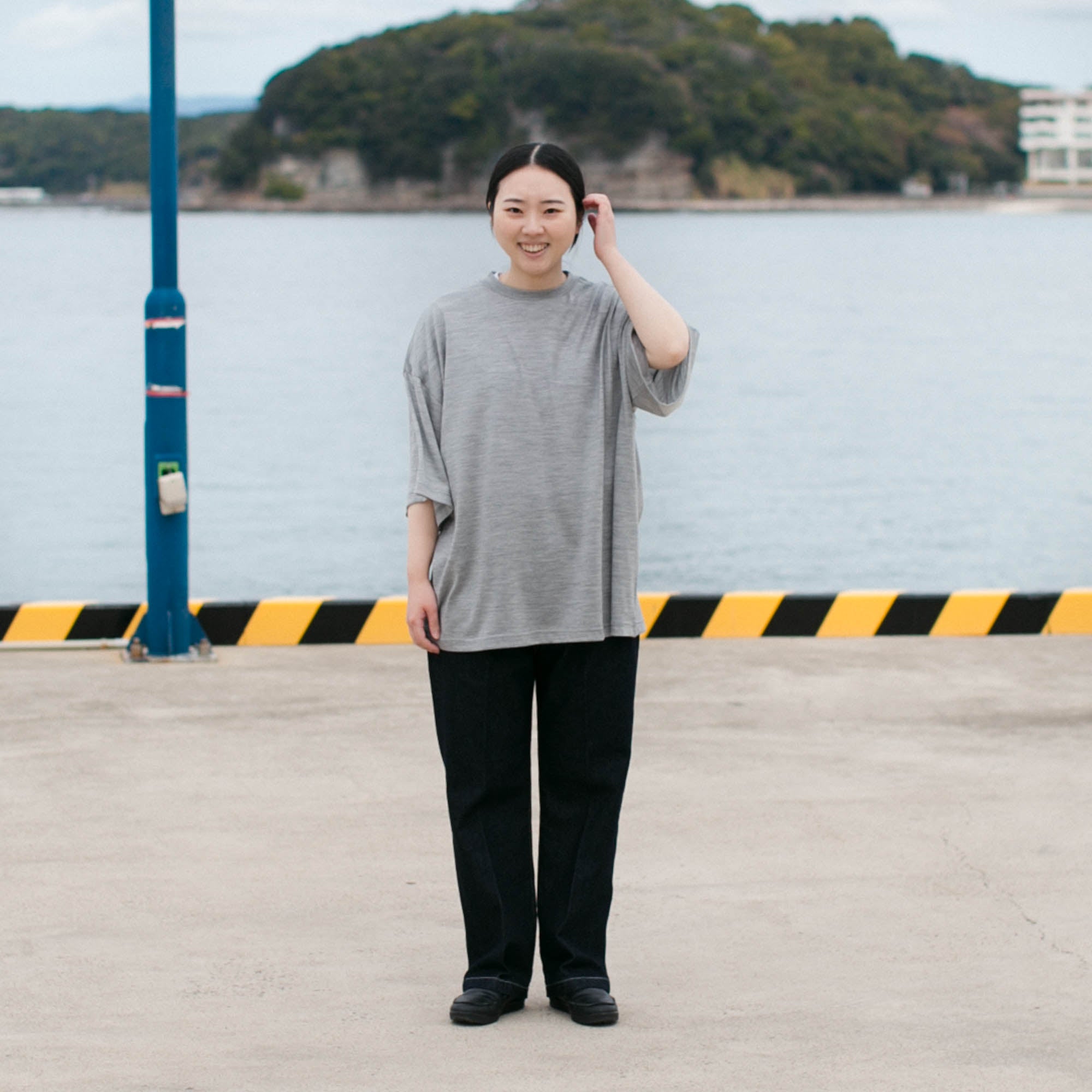 Merino wool<br>straight T-shirts<br>No.2657