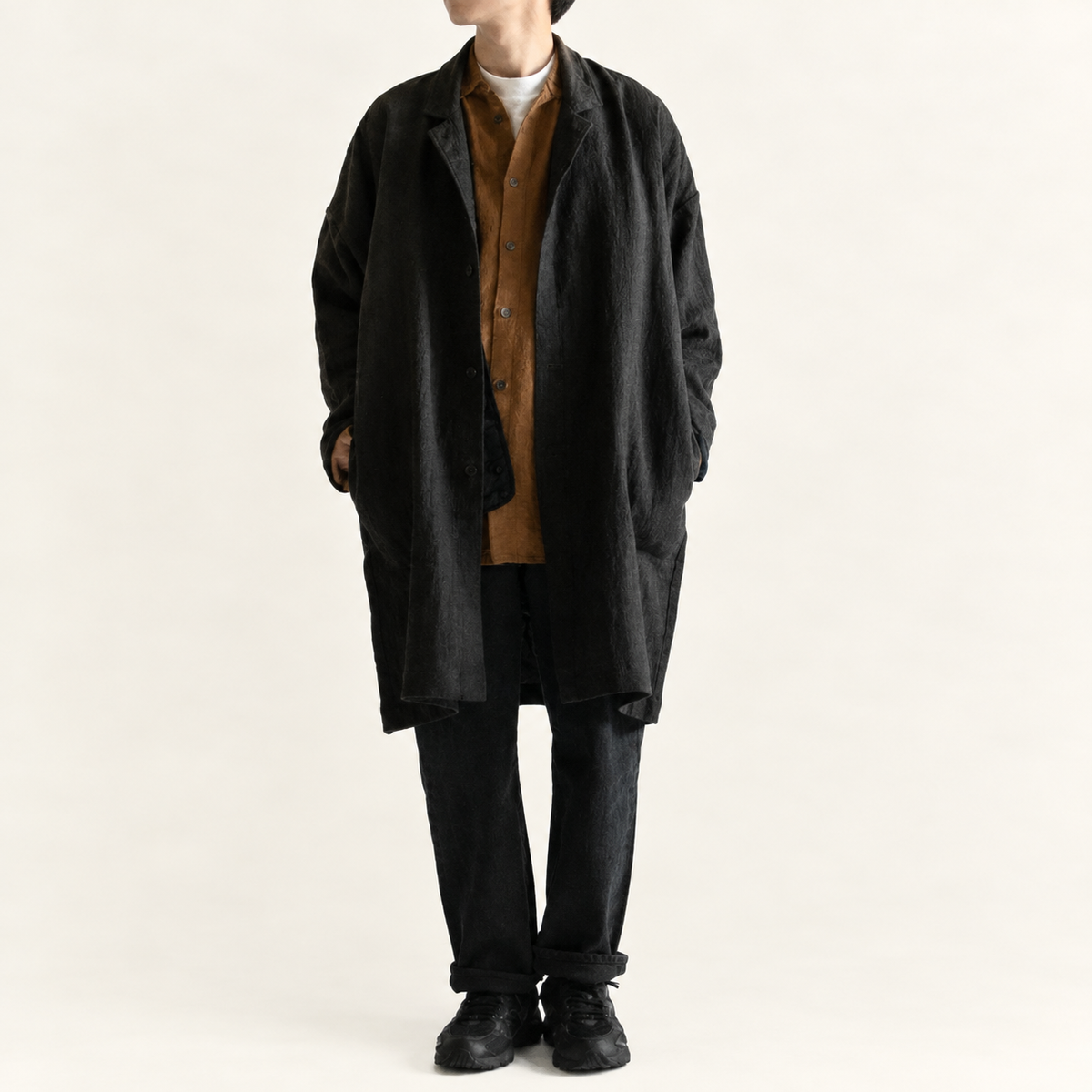 RINEN<br>ナイロンタフタ<br>(中綿ボンディング)<br>ポータブルカーディガン<br>No.R27709
