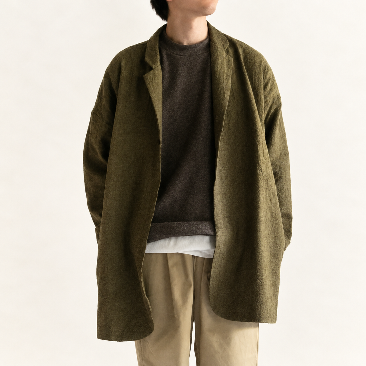 Round cardigan<br>tailored collar<br>No.2671