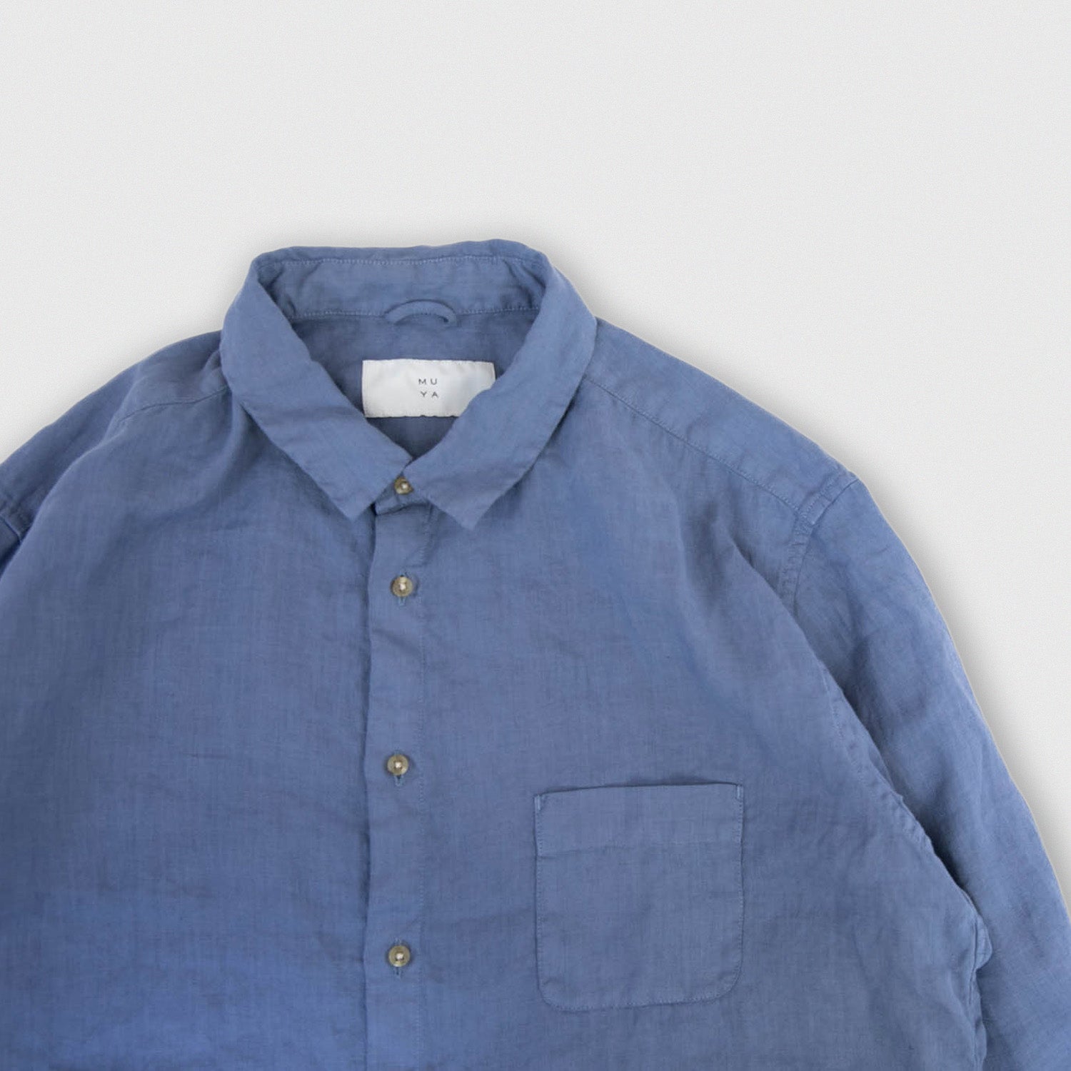 Linen nerd shirts<br>reguler collar<br>No.2652