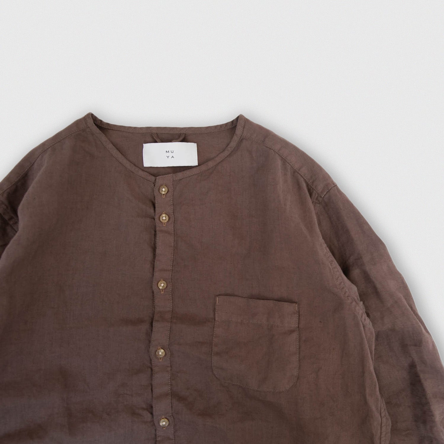 Linen nerd shirts<br>no collar<br>No.2653
