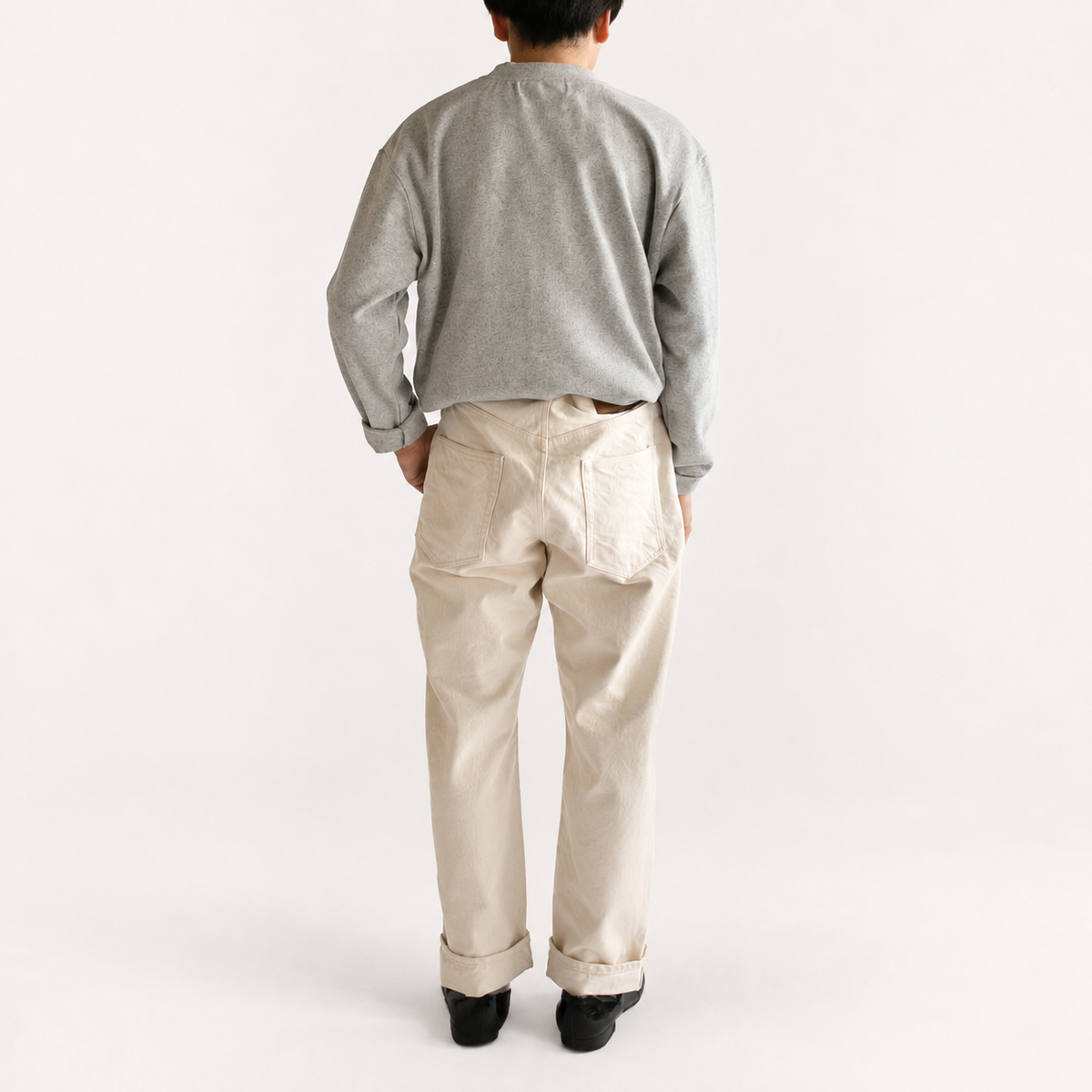HATSKI<br>DENIM03 Wide Tapered Denim<br>-Ecru-