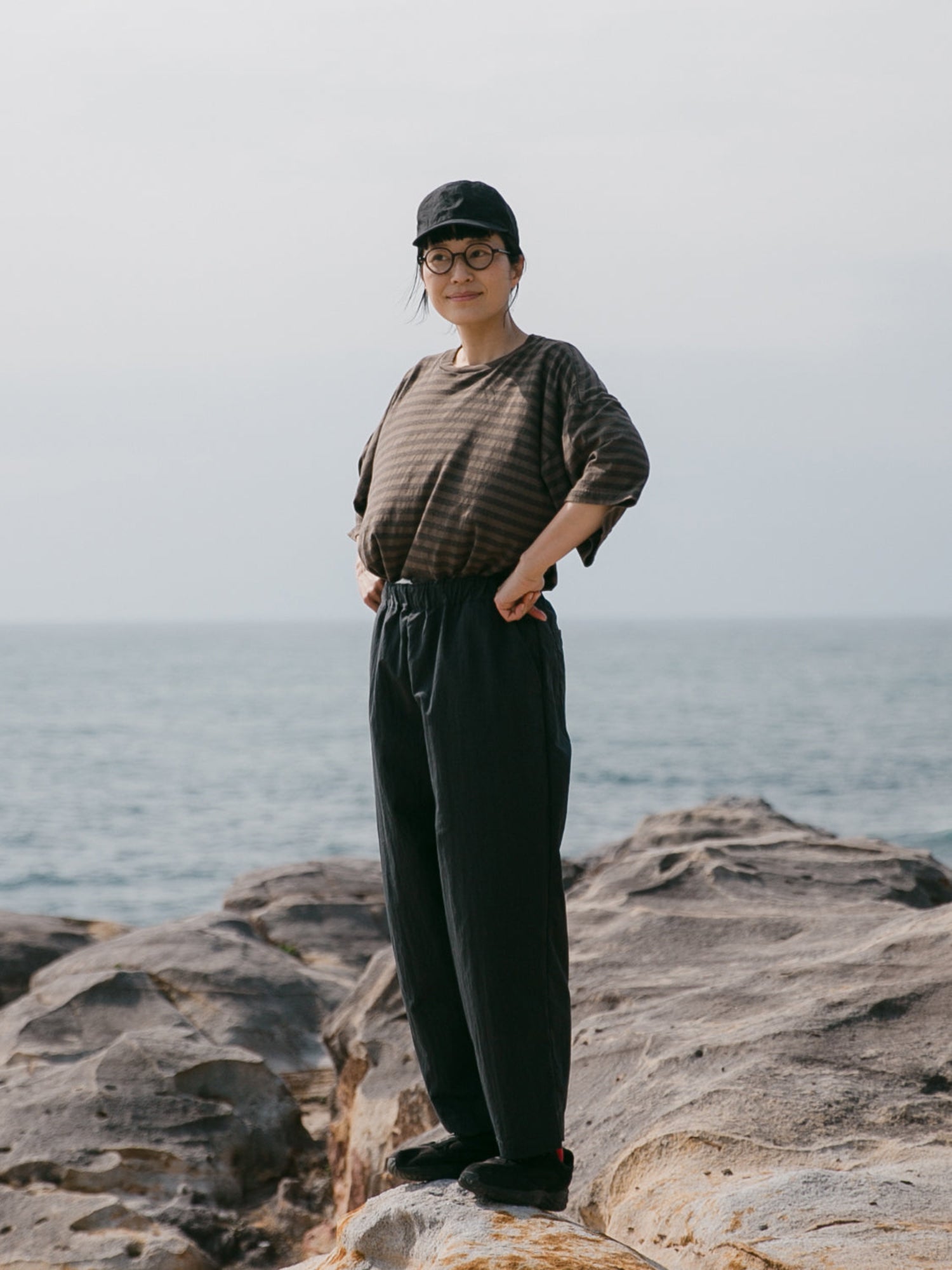 RINEN<br>綿ナイロンギャバ<br>ラクパンツ<br>No.R49506