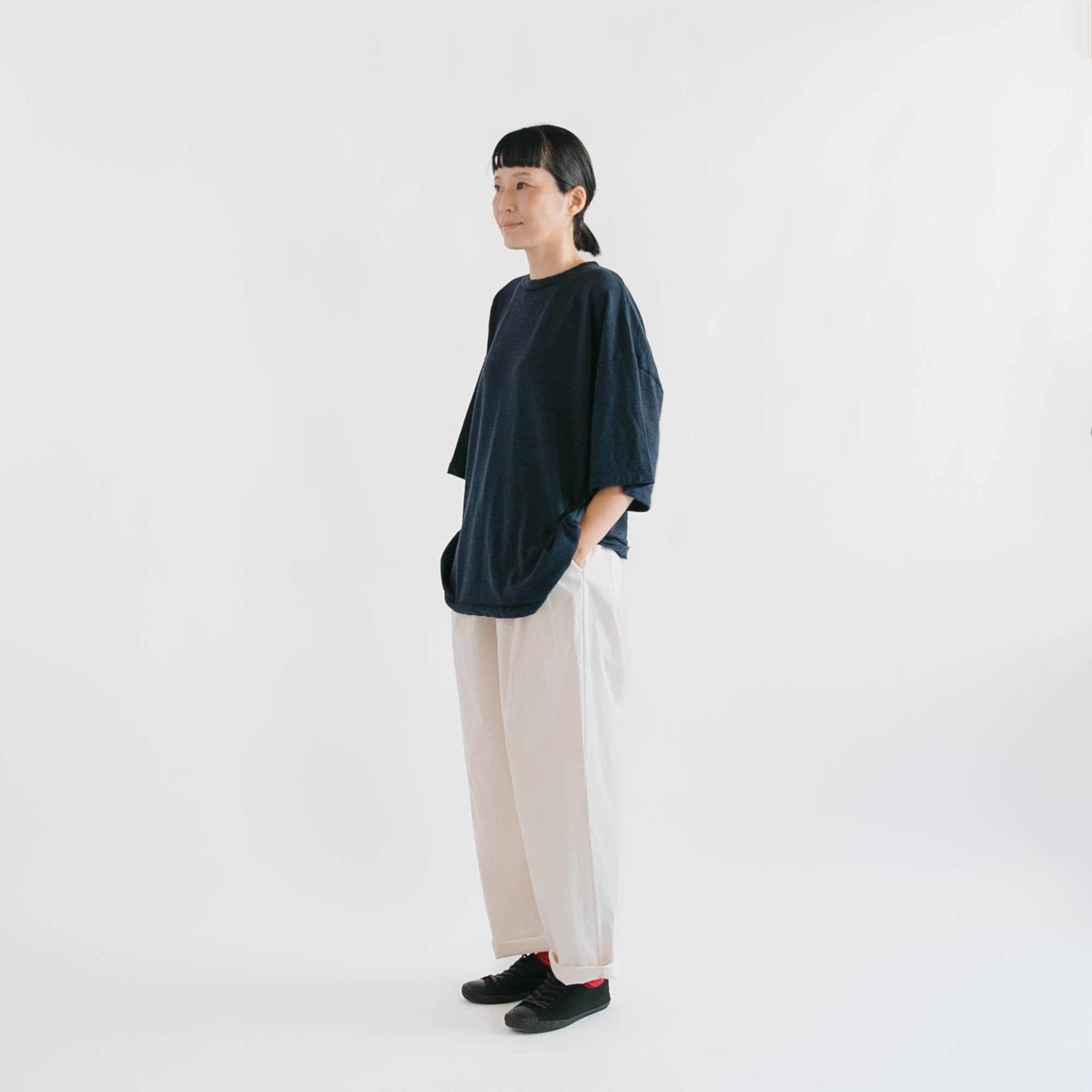 Merino wool<br>straight T-shirts<br>No.2657