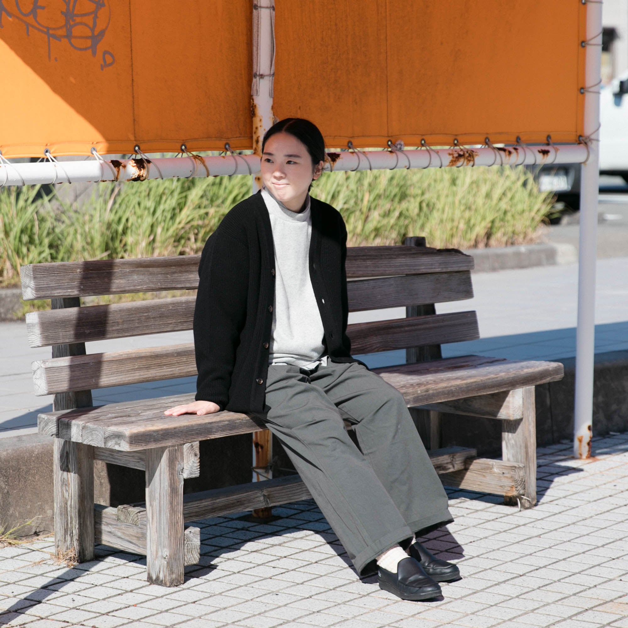 RINEN<br>2/14 ウールアゼ編み カーディガン<br>No.R17684