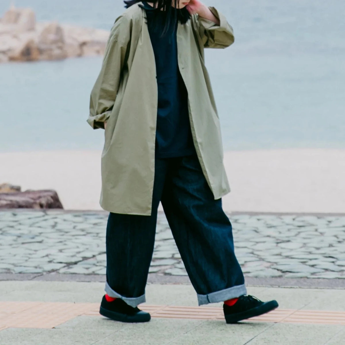 RINEN<br>10オンス<br>ノットインディゴデニム<br>リラックスパンツ<br>No.R47710
