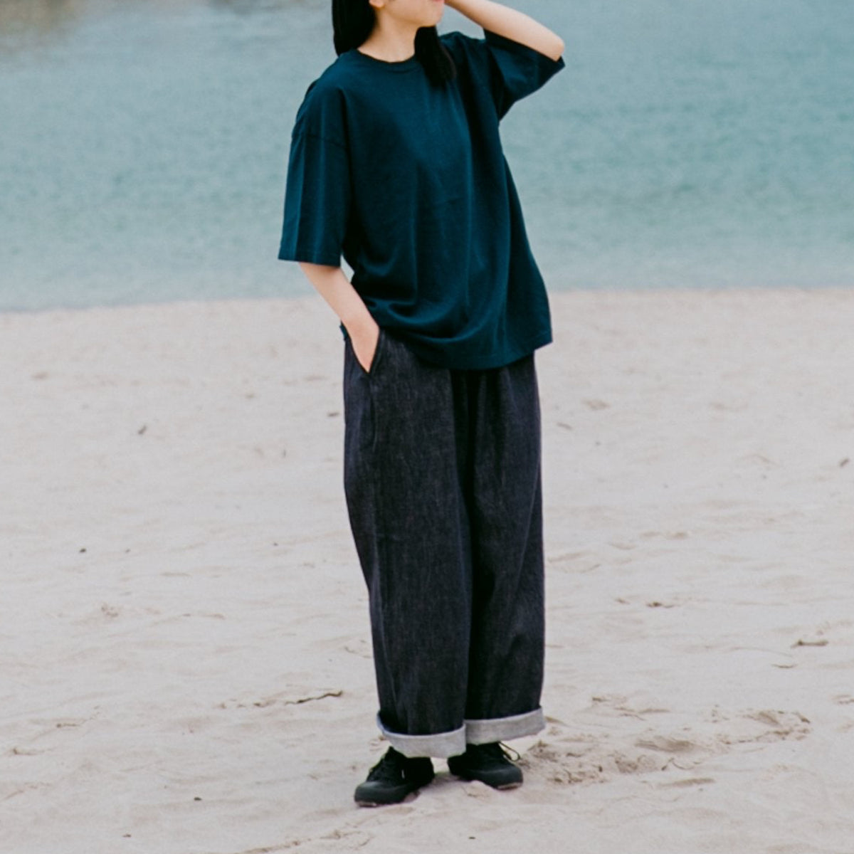 RINEN<br>10オンス<br>ノットインディゴデニム<br>リラックスパンツ<br>No.R47710