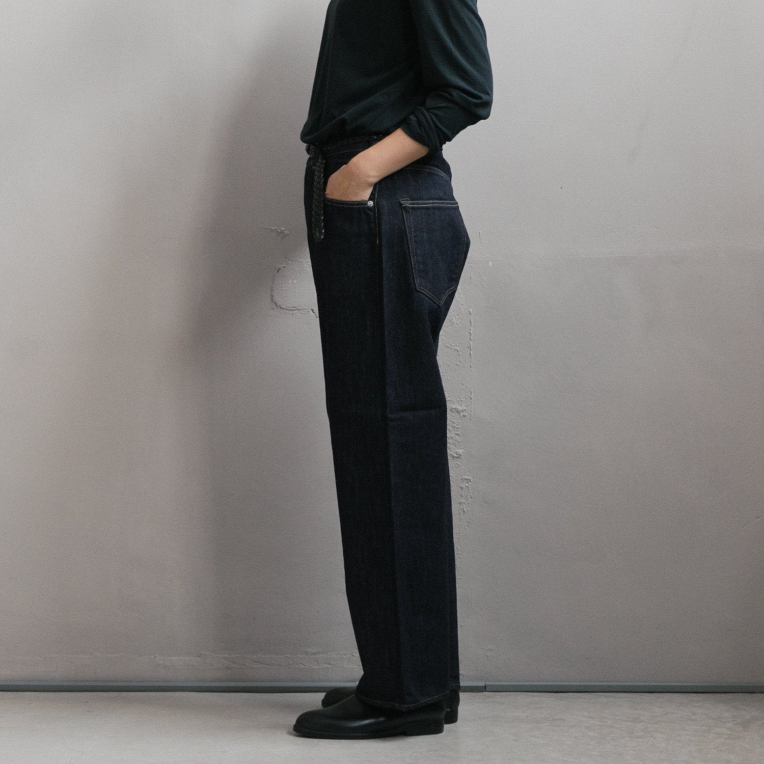 HATSKI/Wide Tapered Denim