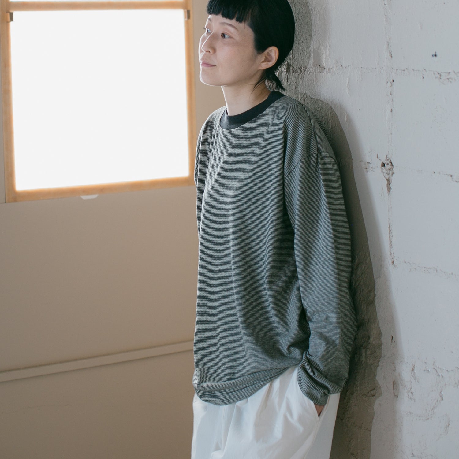 Border long sleeve<br>T-shirts<br>No.2513