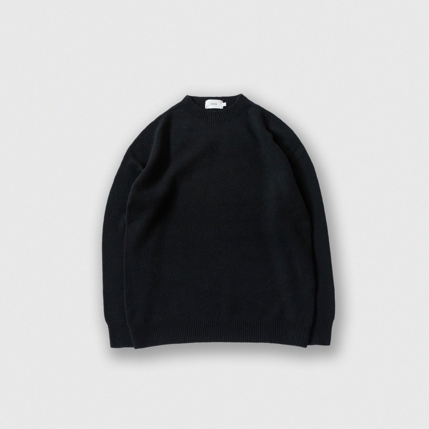 RINEN<br>2/15 ウール天竺編み (ホールガーメント) クルーネック<br>No.R17681