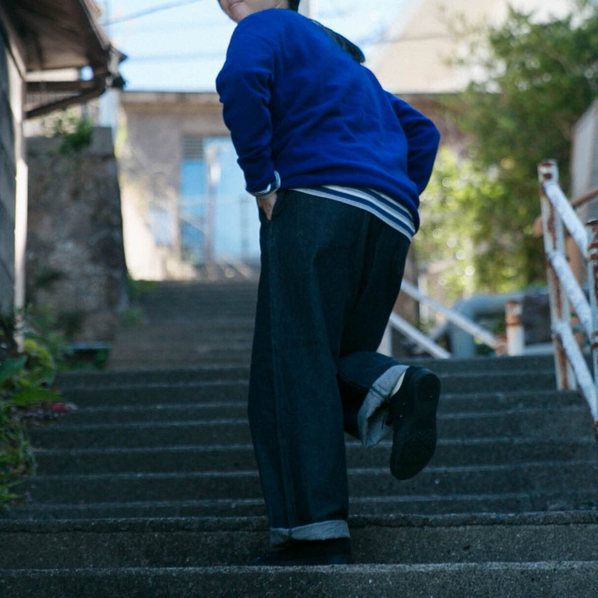 RINEN<br>2/15 ウール天竺編み (ホールガーメント) クルーネック<br>No.R17780