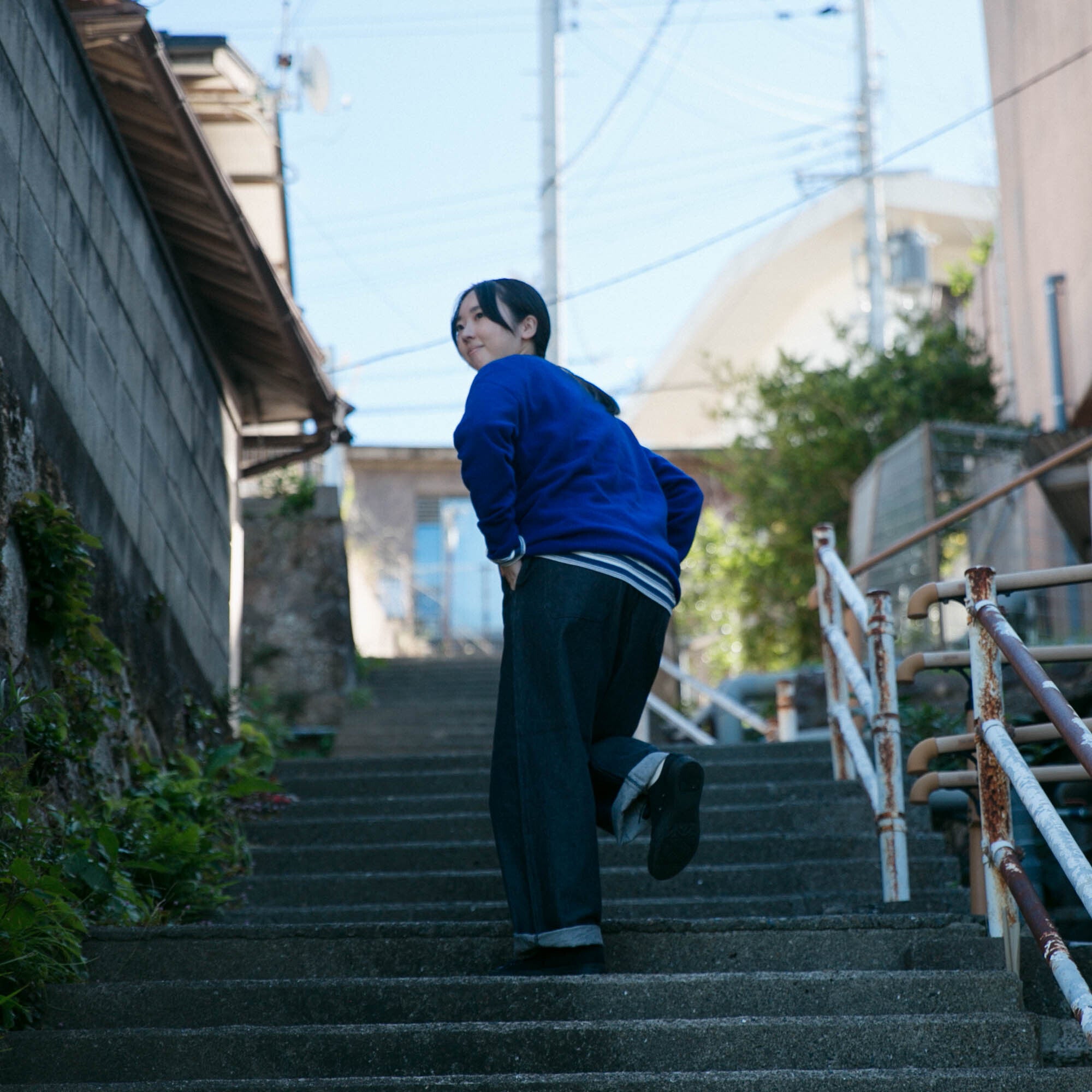 RINEN<br>2/15 ウール天竺編み (ホールガーメント) クルーネック<br>No.R17681