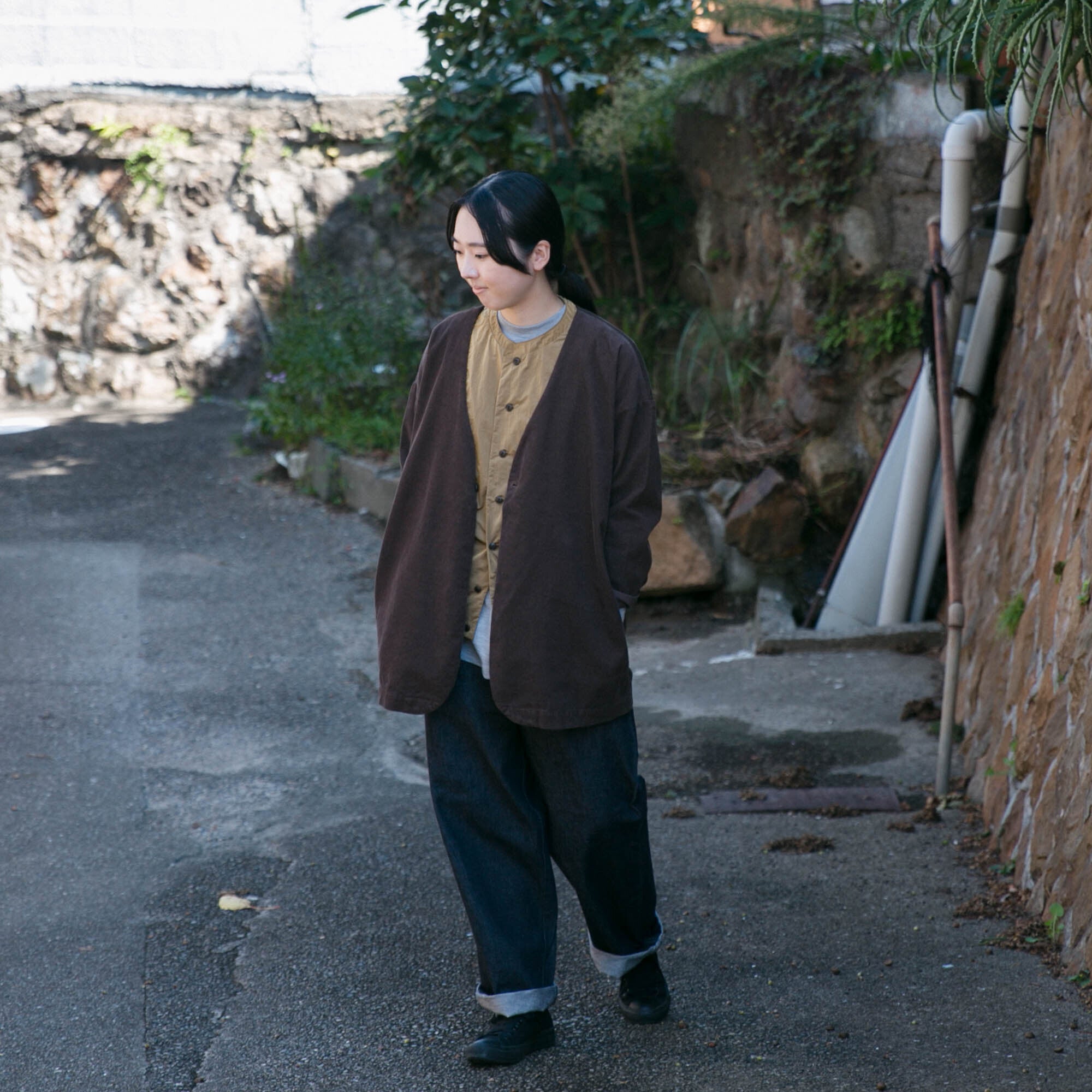 Corduroy<br>round cardigan<br>No.2610