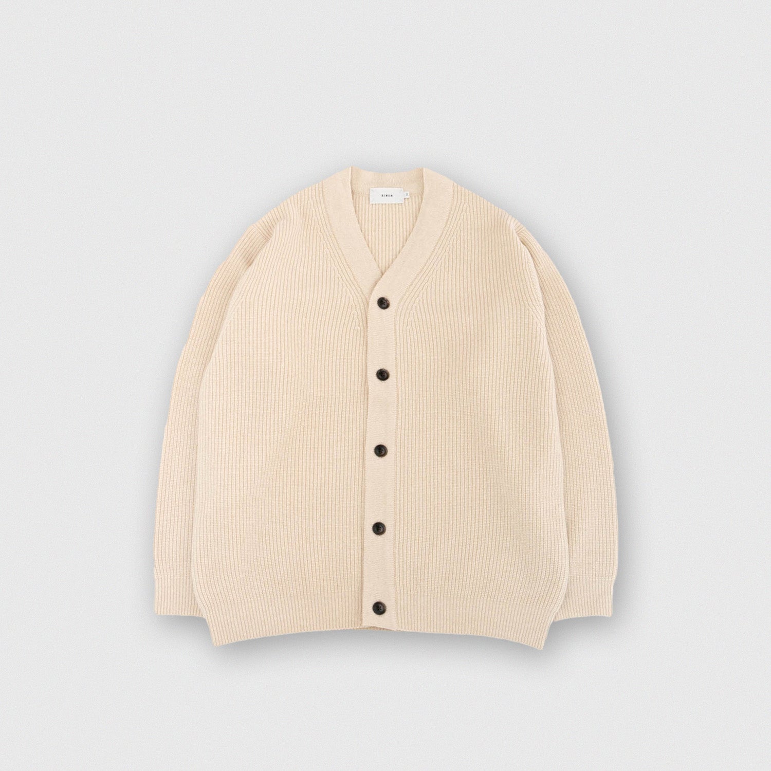 RINEN<br>2/14 ウールアゼ編み カーディガン<br>No.R17684