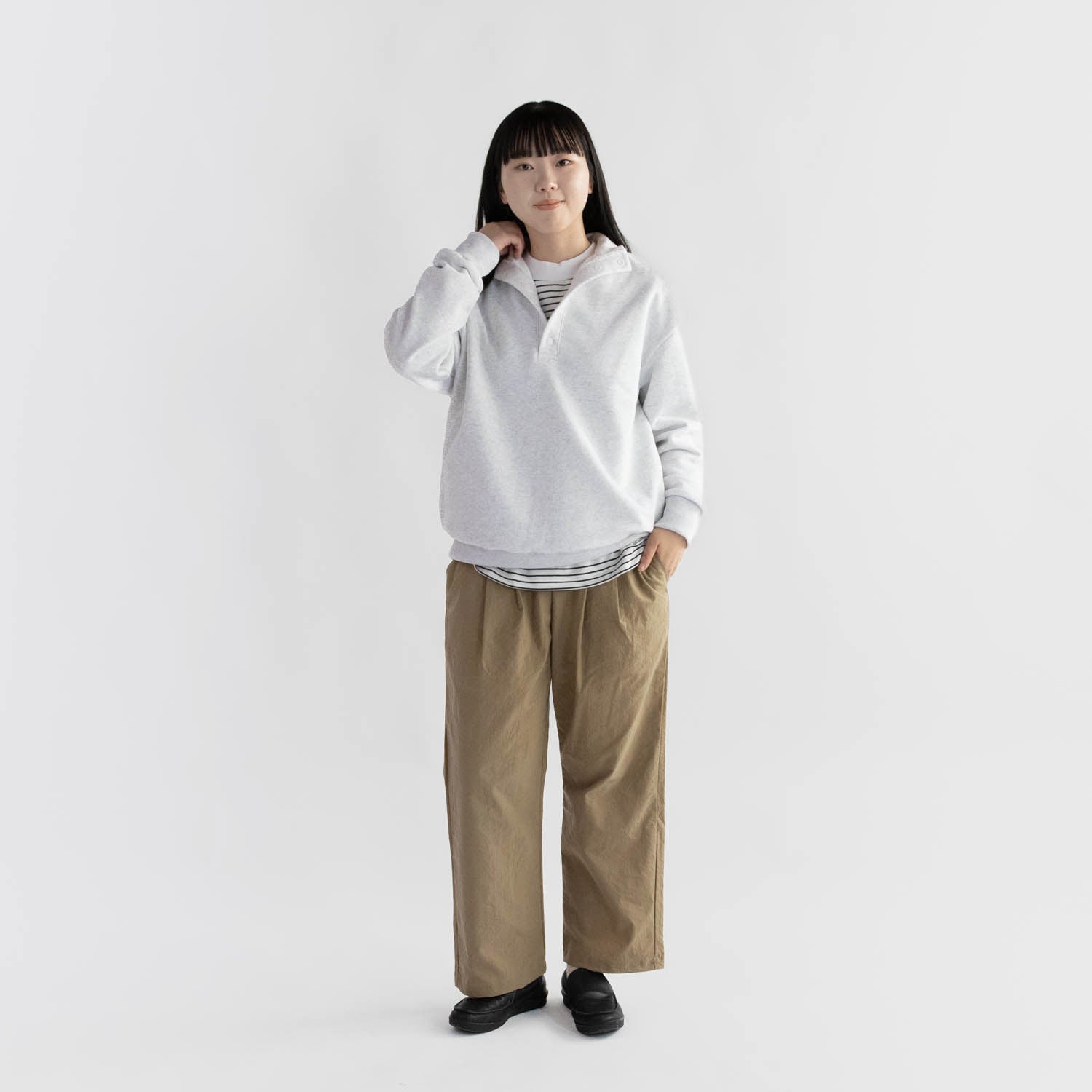 Half button pullover<br>No.2545