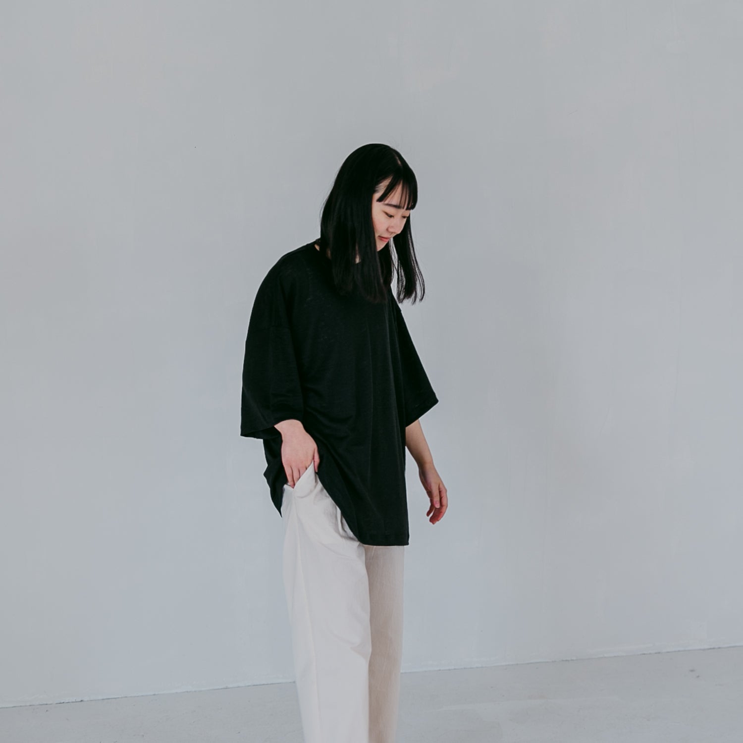 Linen<br>straight T-shirts<br>No.2216