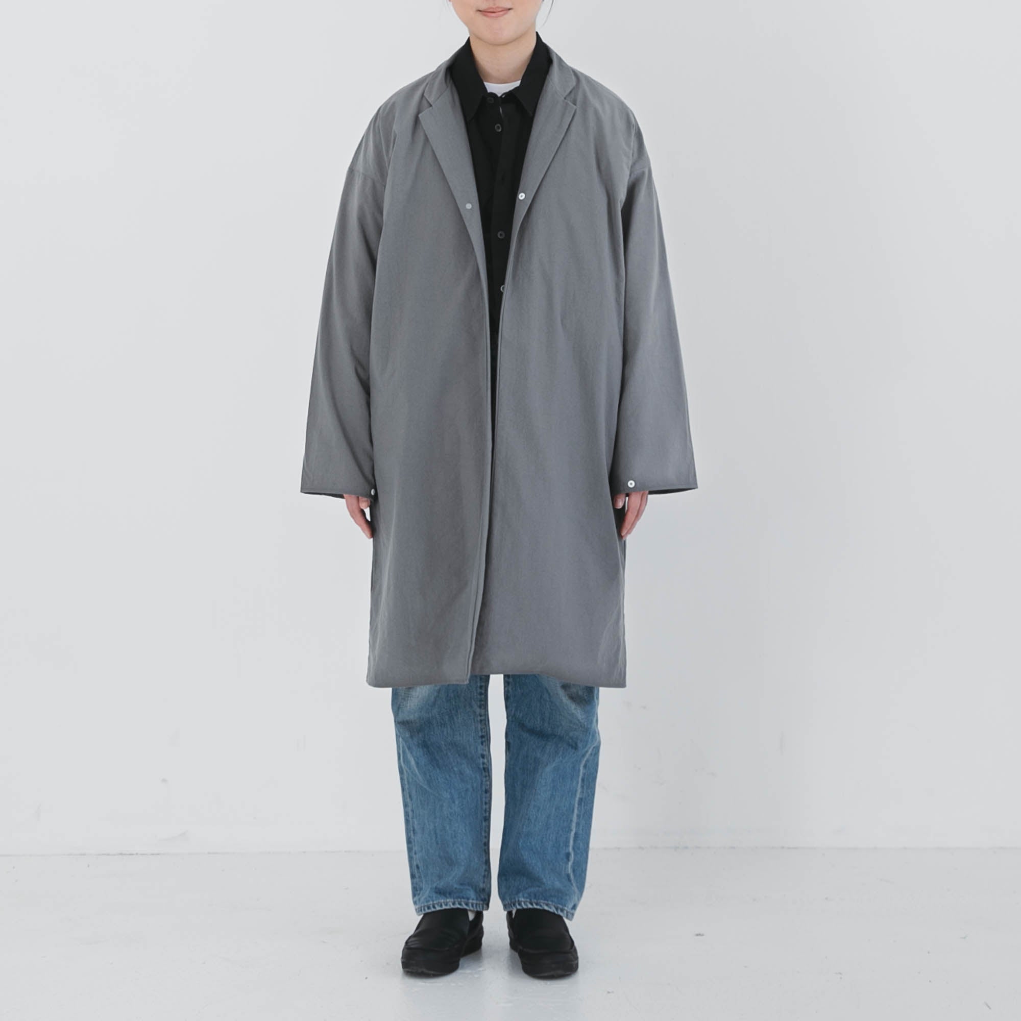 Nylon livery coat tailored collar No.2213