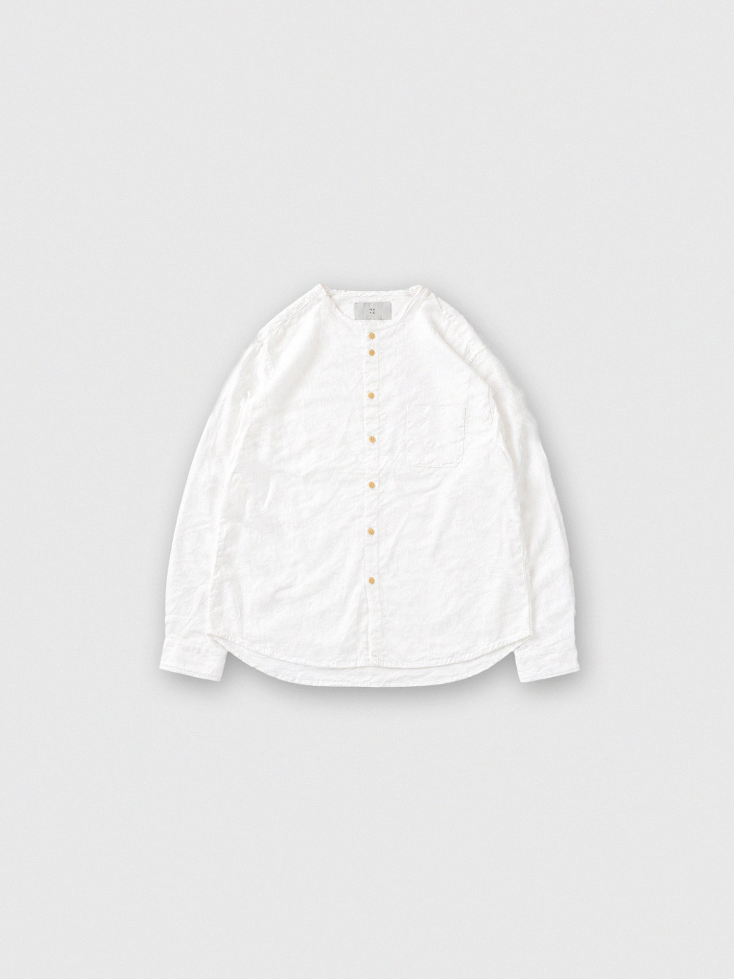 Linen nerd shirts<br>no collar<br>No.2051-A