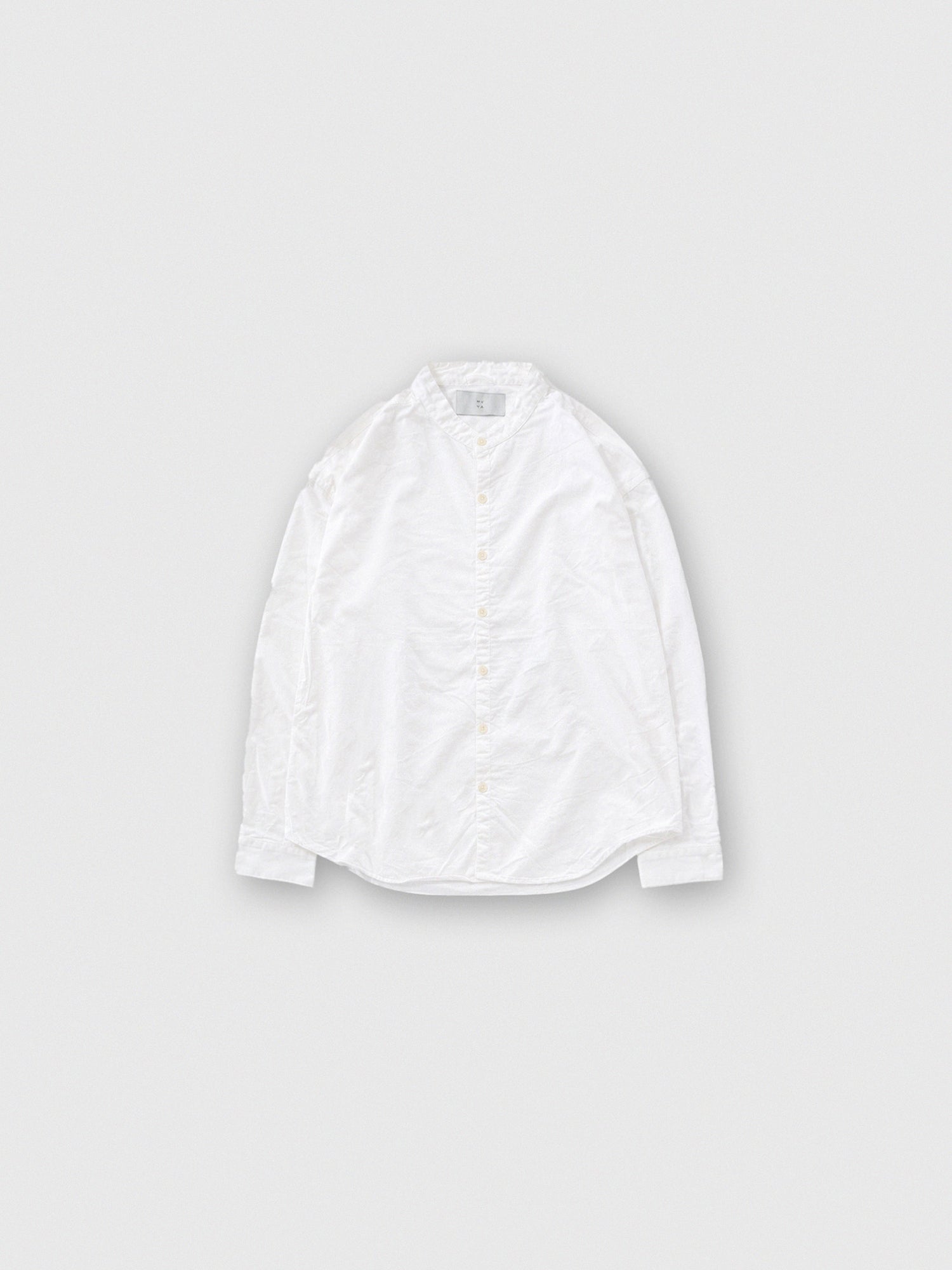 Drop shoulder atelier shirts<br>stand collar<br>No.2301-A