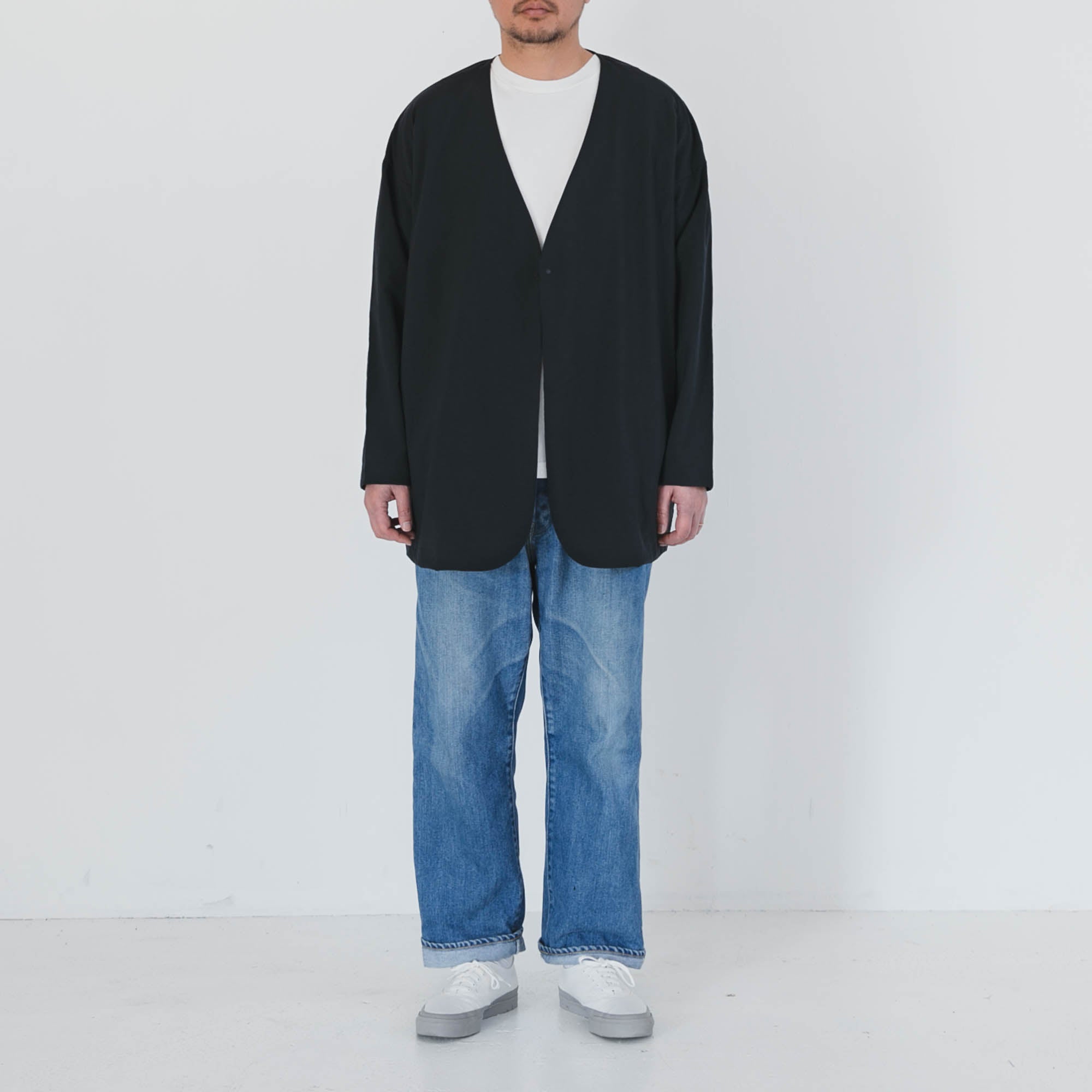 Nylon round cardigan No.2424