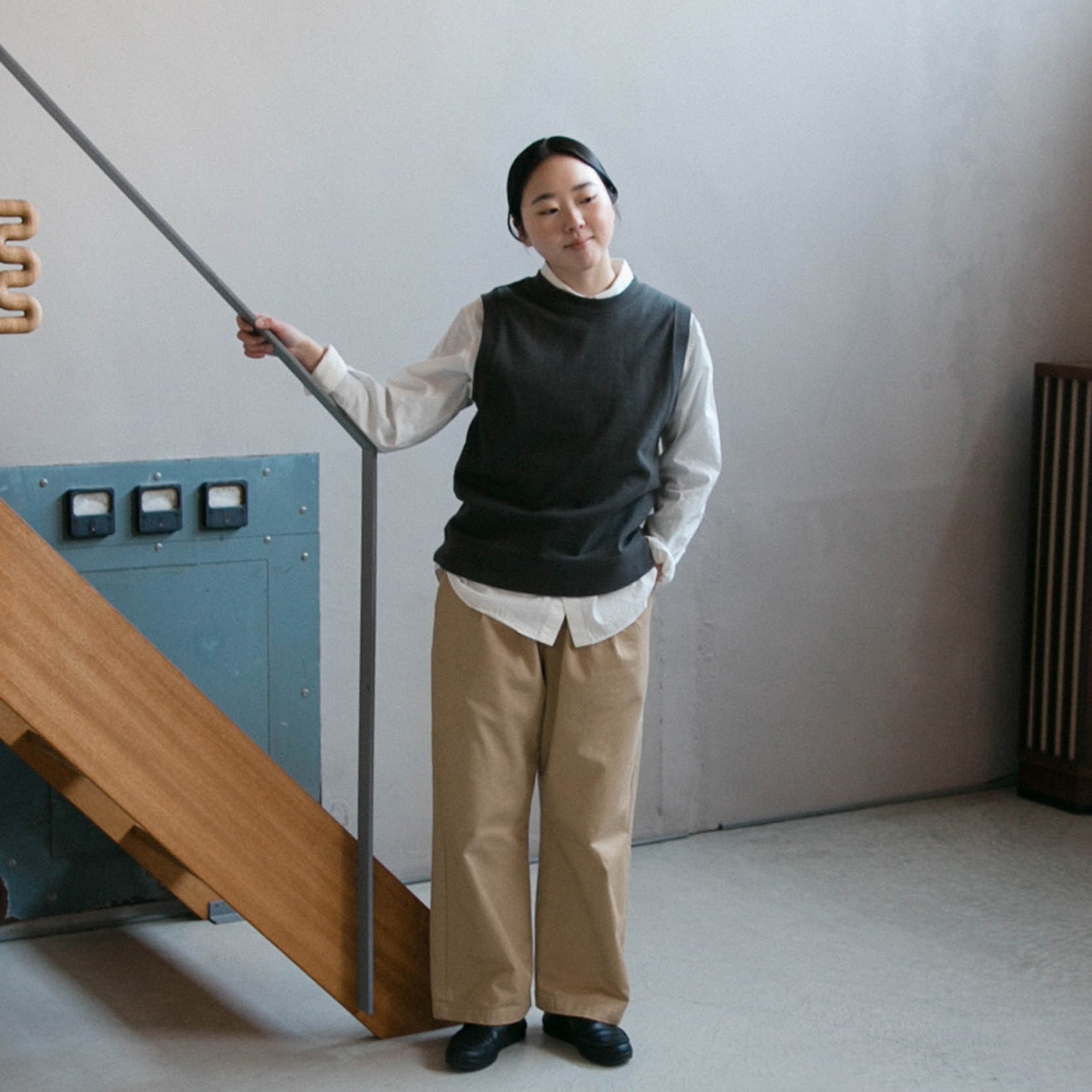 Cotton pullover vest<br>No.2426