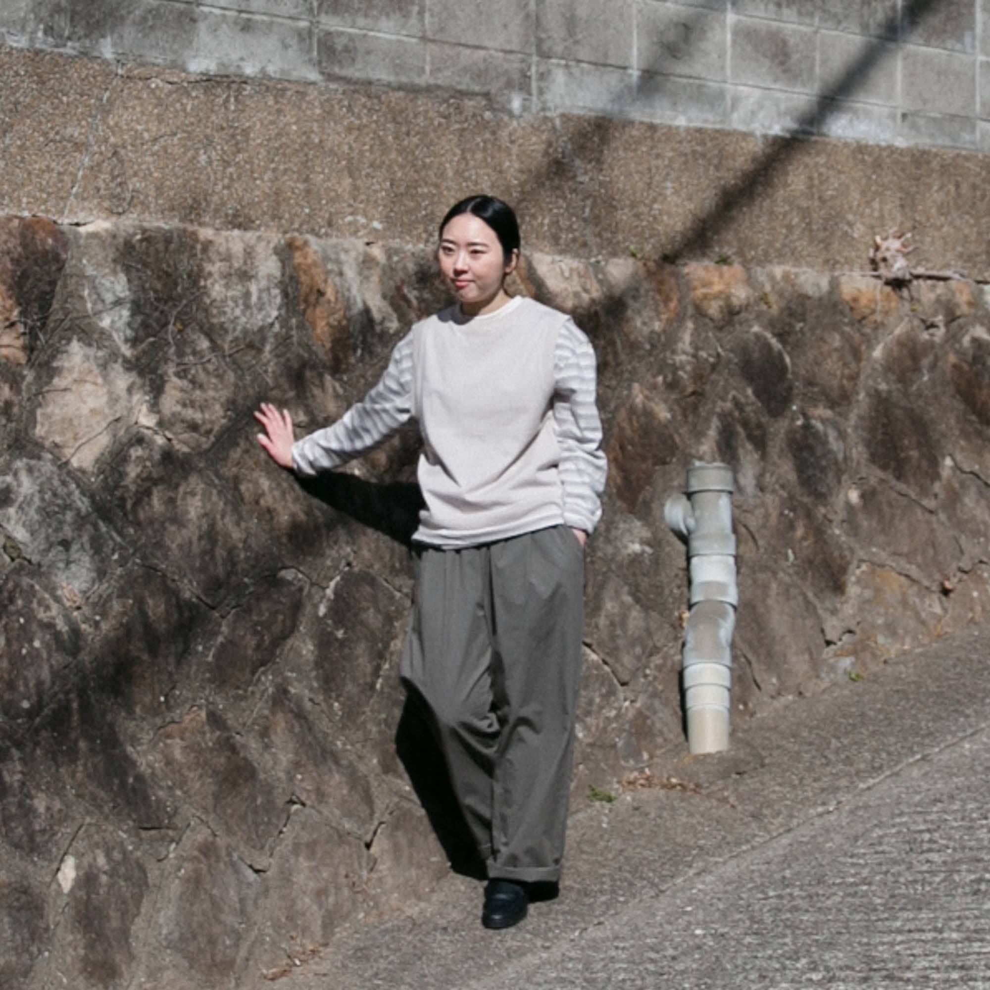 Cotton pullover vest<br>No.2426